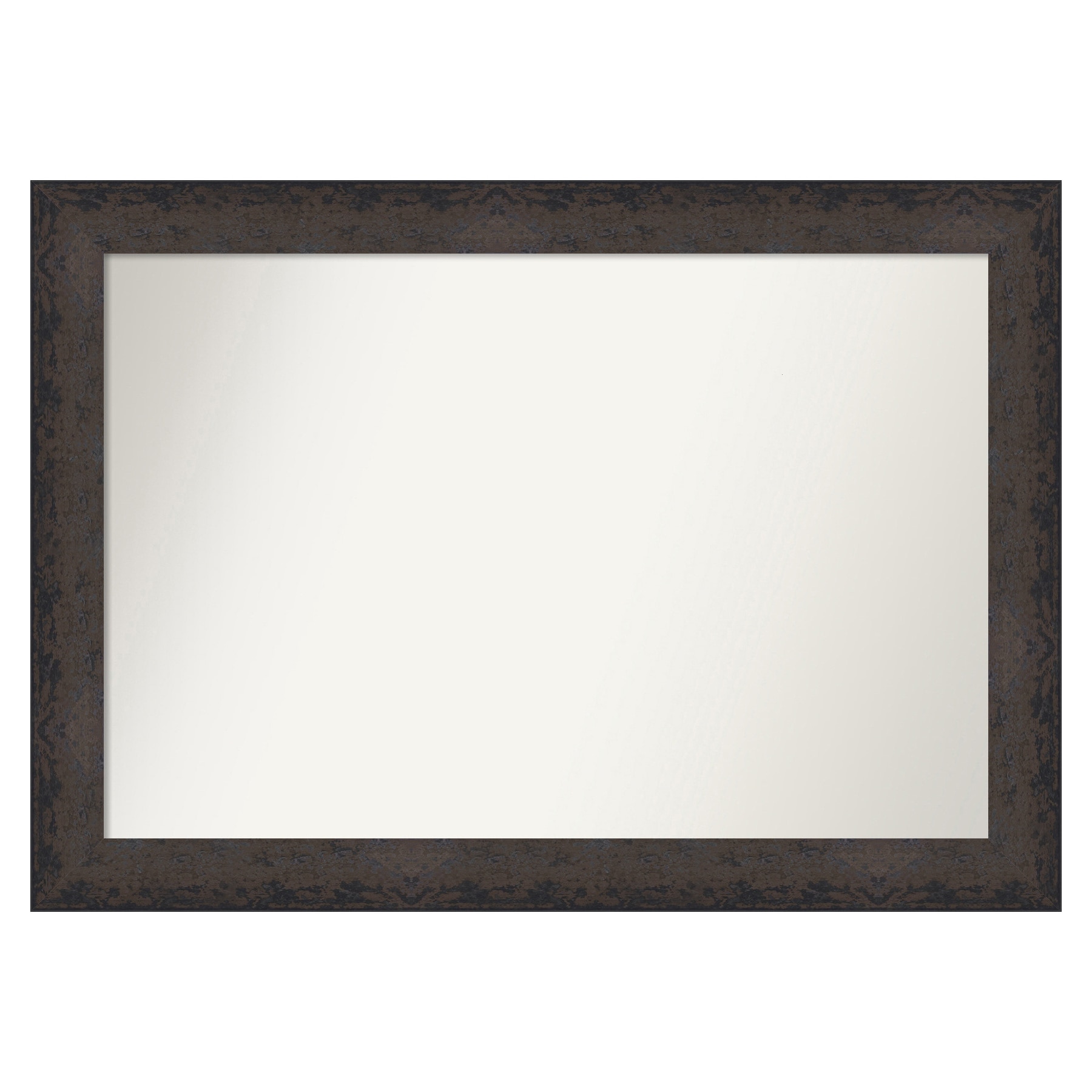 Amanti Art A17008100600 Dappled Black Brown Frame 41.5-Inches W x 29.5-Inches H Rectangle Dappled Black Brown Framed Vanity Mirror