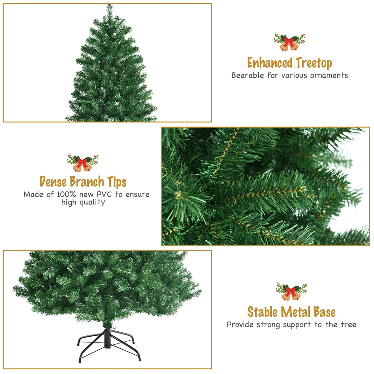 WELLFOR CM-HJY-23526US Artificial-Christmas-Trees - View #7