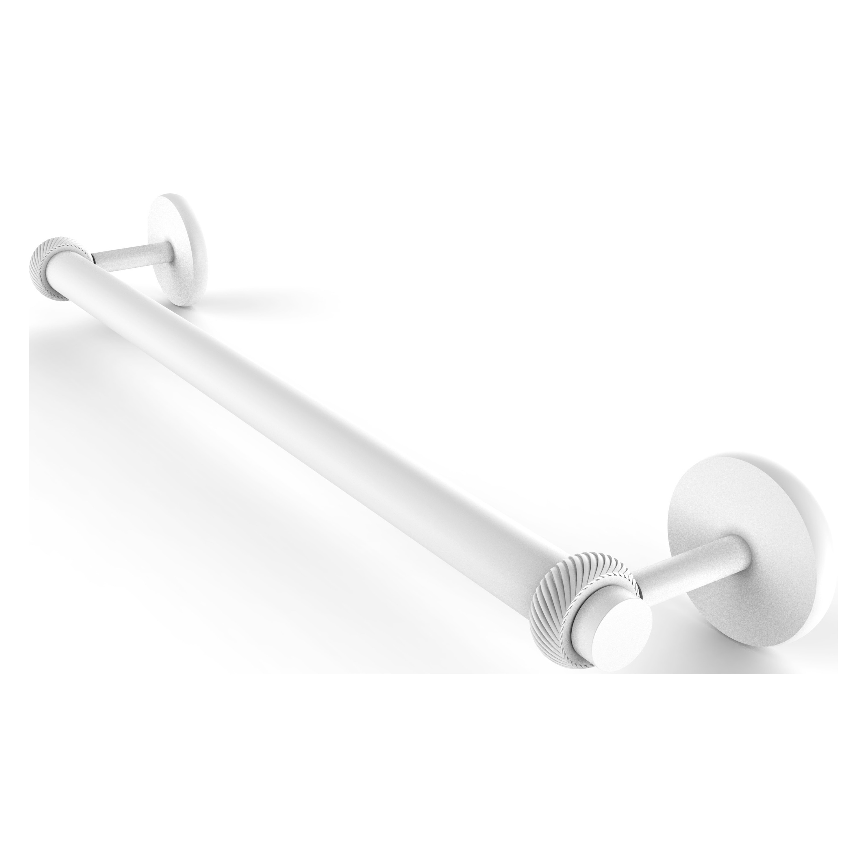 Allied Brass 7251T/36-WHM Satellite Orbit Two 36-in Matte White Wall mount Single Towel Bar