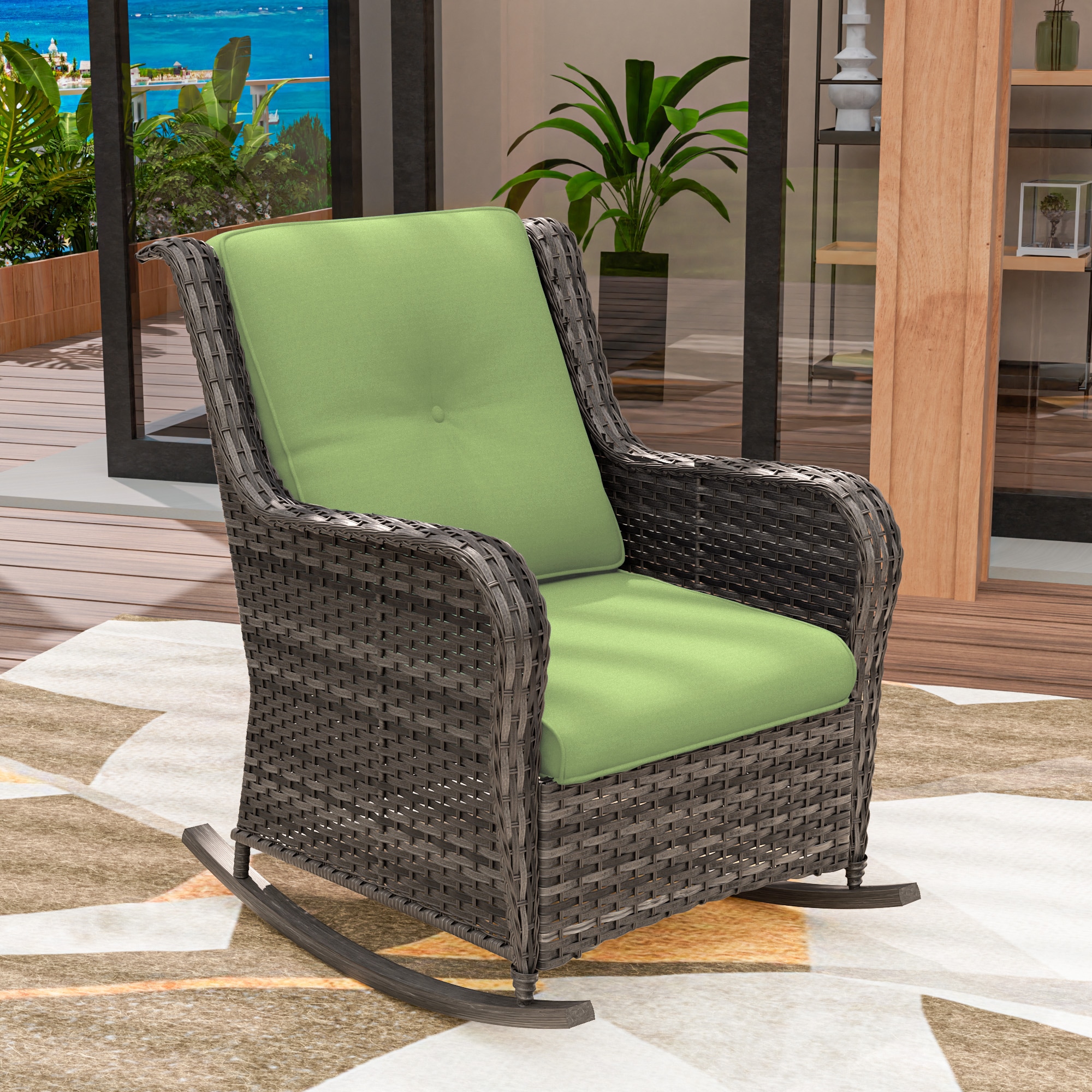 Gardenbee HGL-M04-GRN Patio-Chairs - View #6