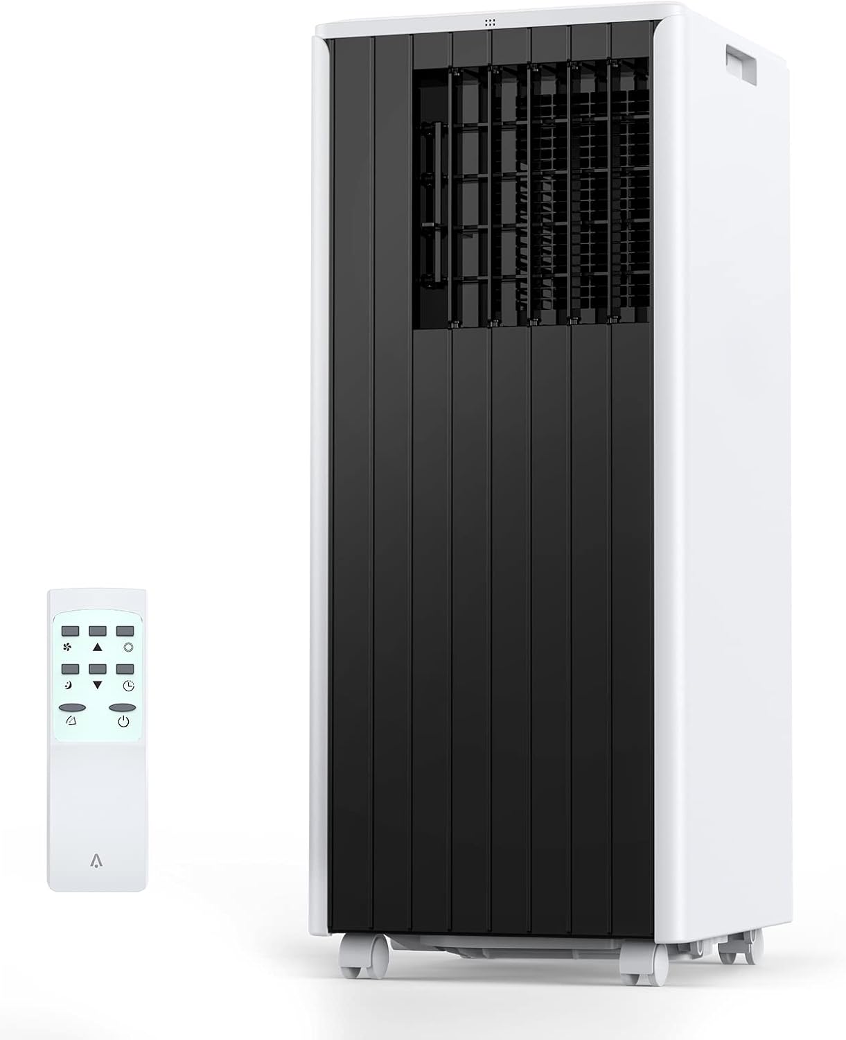 Qeetex LSAPHO0XHWSTFL 8000 BTU Portable Air Conditioner Black with Remote Control Dehumidifier 3-in-1 Cooling Fan for Rooms up to 350 Sq.Ft