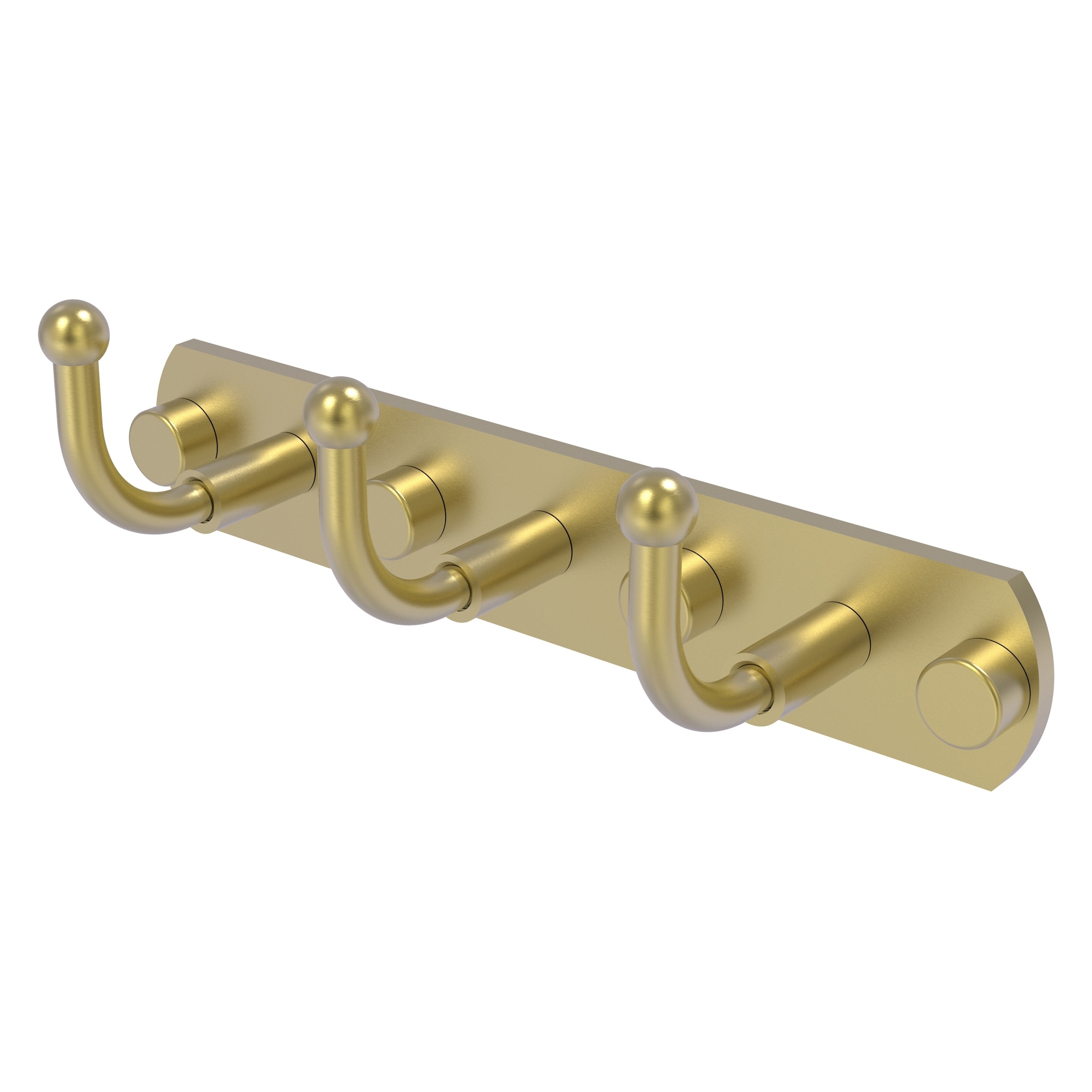 Allied Brass 1020-3-SBR Skyline Satin Brass Triple -Hook Wall mount Towel Hook