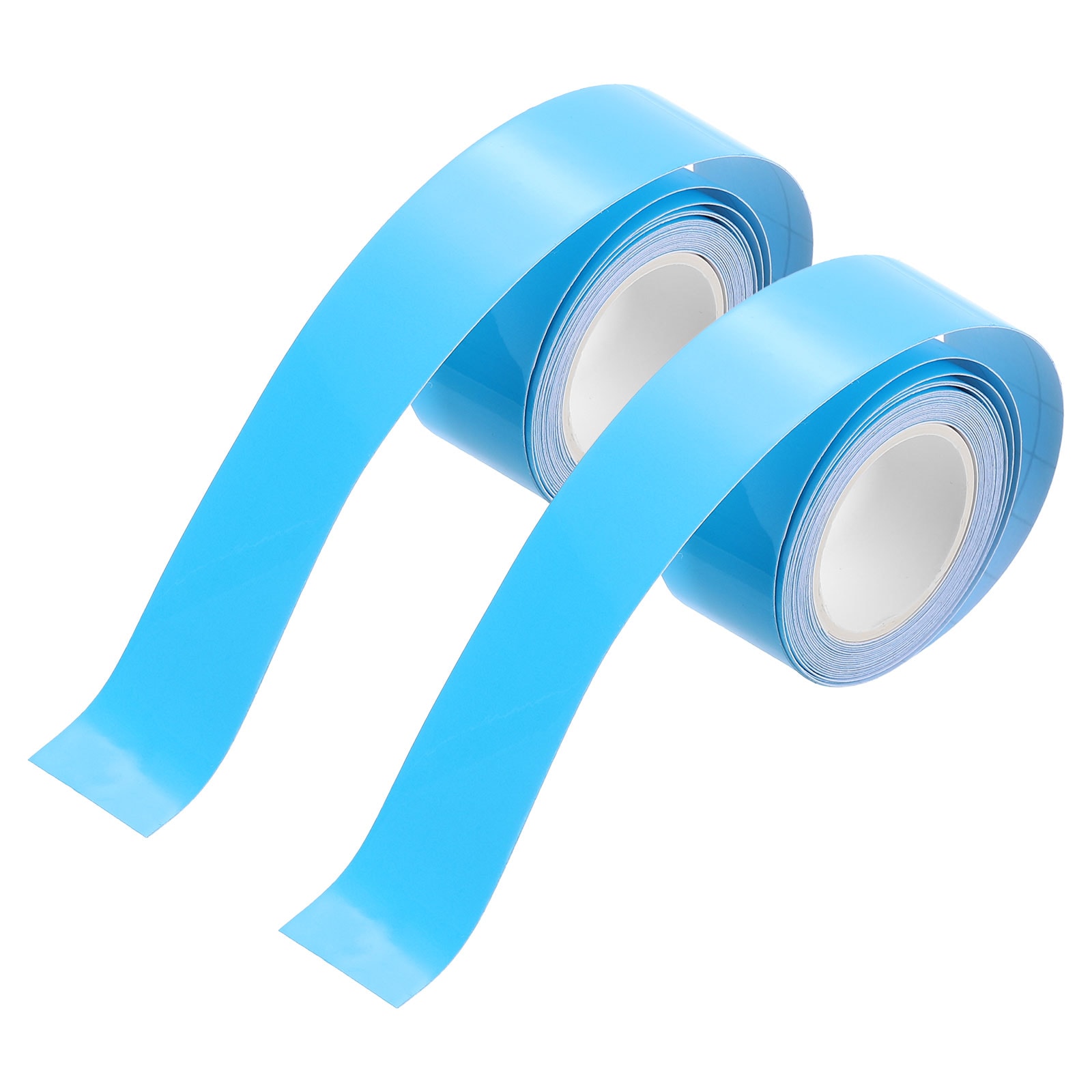 Unique Bargains 2 Rolls Glow in the Dark Tape 10ft x 1inch Lasting Bright Sticker Tape Glow Tape for Outdoor Sports Night Decoration Home Marking Stairs Walls Export Signs Blue