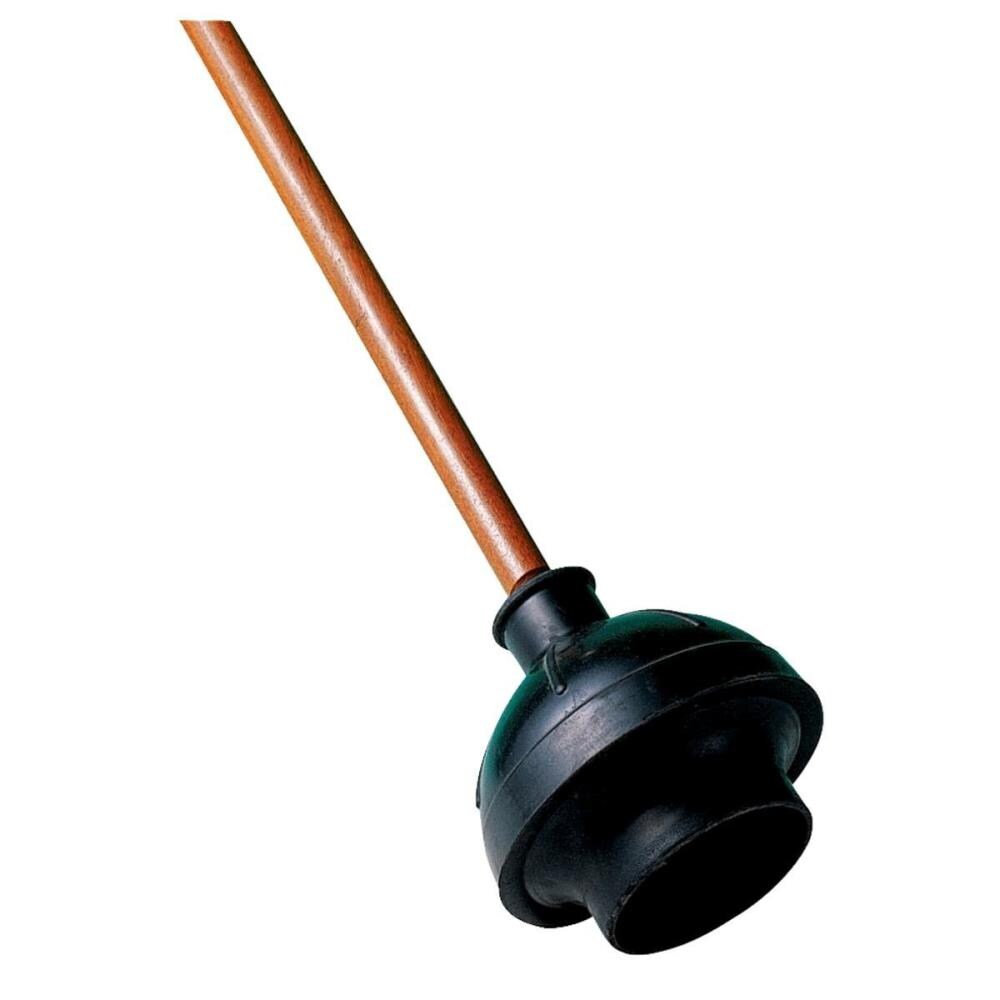  792350 5.875-in Black Rubber Plunger 21-in Handle