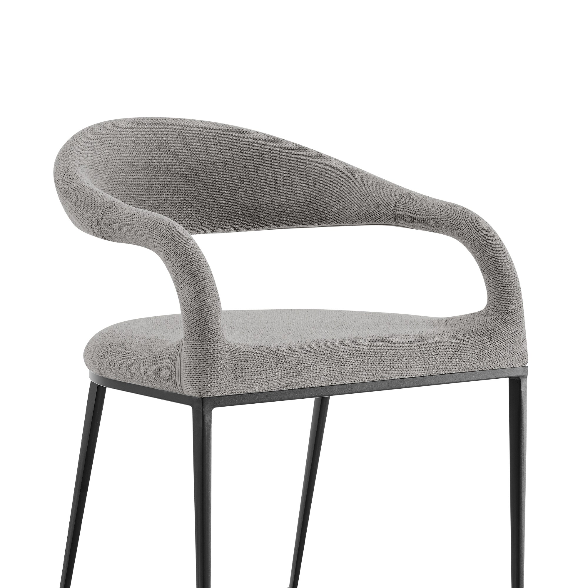 Armen Living LCMOSIBLKLGRY Dining-Chairs - View #5