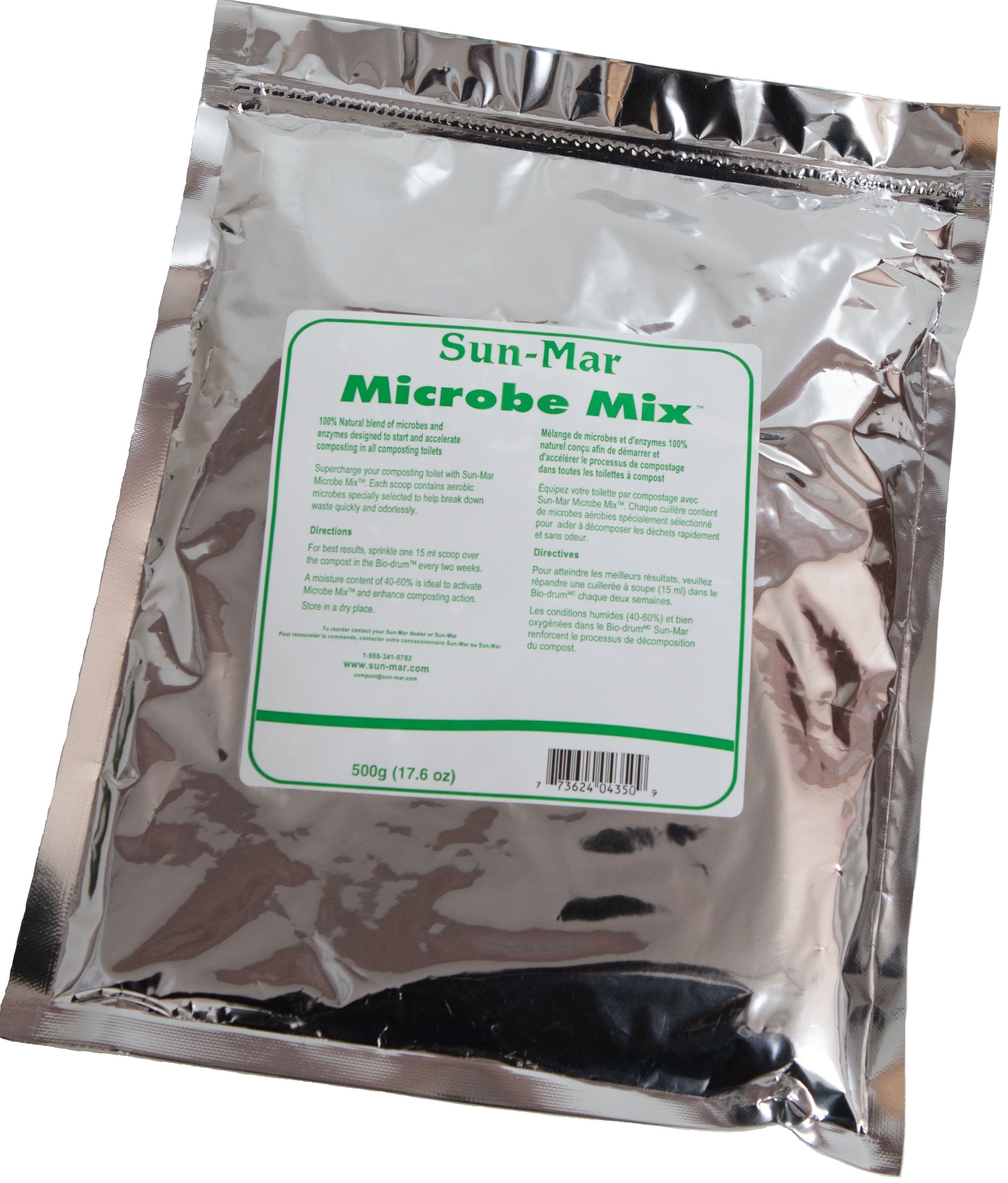 Sun-Mar PSUN-04311 Microbe Mix clear Touchless Flush Round Standard height 1-piece Portable Toilet 10-in Rough-In 0.8 GPF