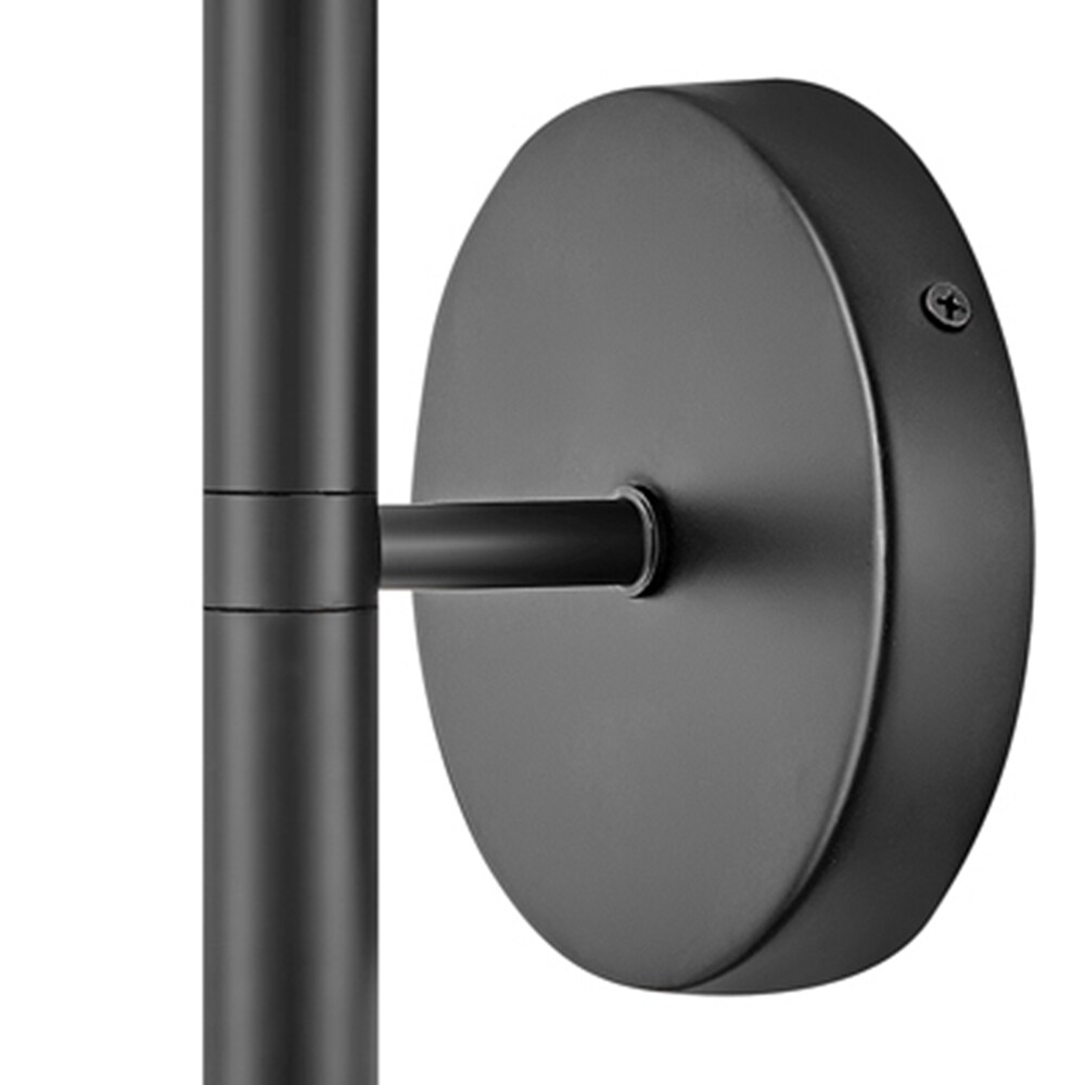 Millie 14" Black Steel Dimmable Cylinder Wall Sconce