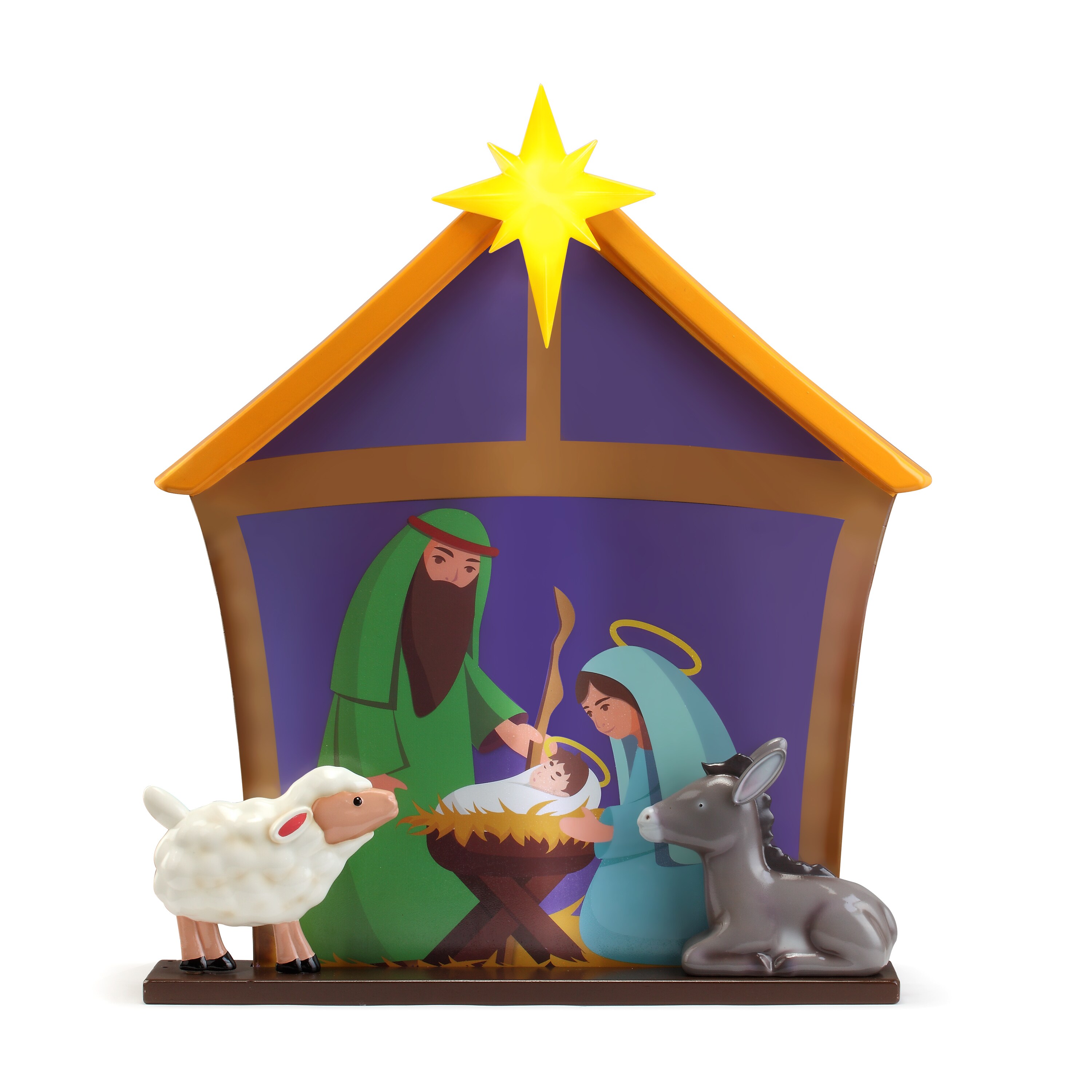 Mr. Christmas 61874 5.5-in Nativity Electrical Outlet Christmas Decor
