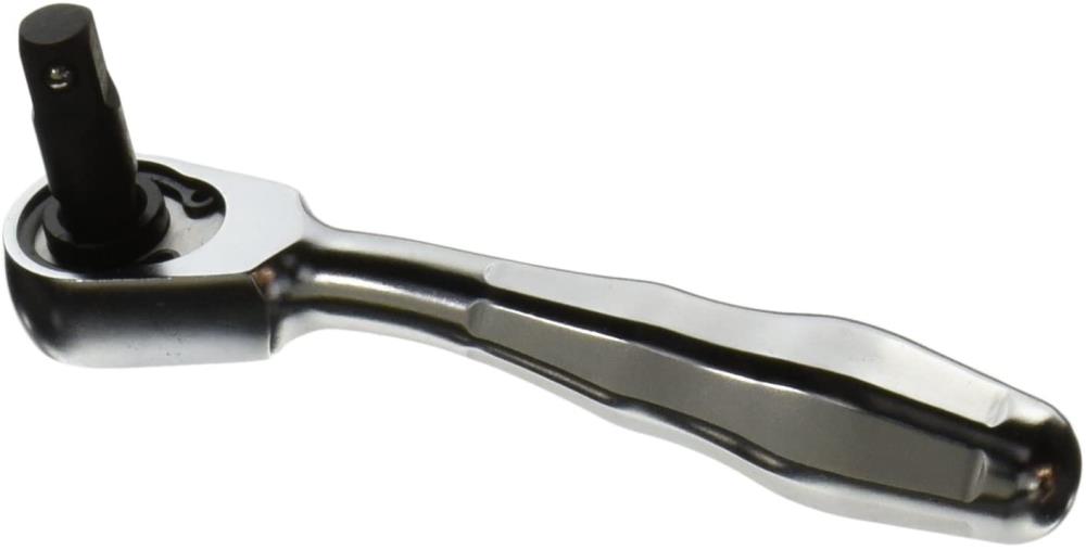Felo 0715761569 0 -Tooth 1/4-in Drive Gunmetal Handle Ratchet