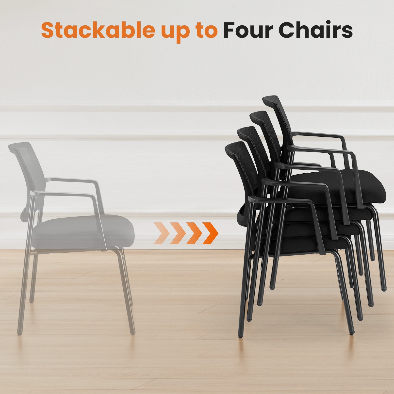 Sweetcrispy L-C-6462-1P-BK Office-Chairs - View #3