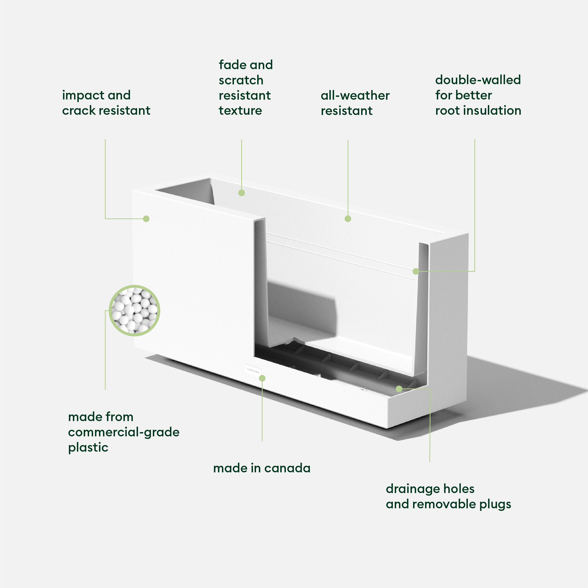 Veradek LBXVMEDW Planter-Window-Box - View #2