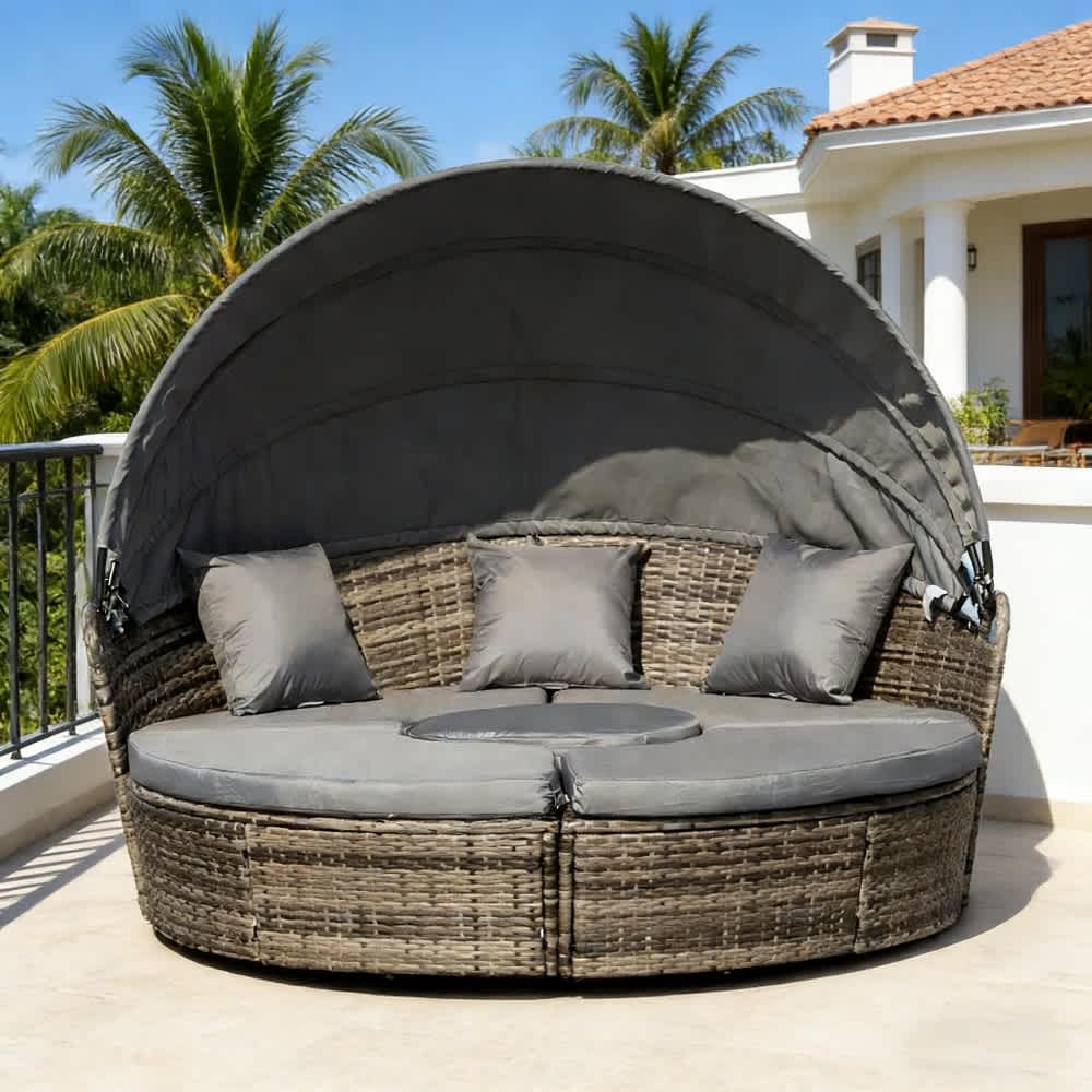 Coolbibila FABIAN-DAYBED-DKGRAY Patio-Sofas-Daybeds - View #5