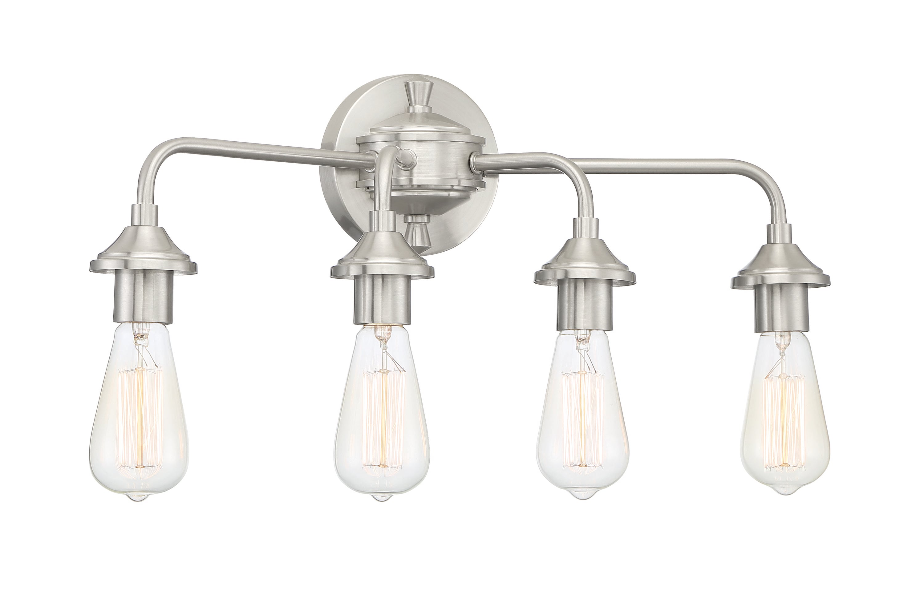 Craftmade 53004-BNK Bridgestone 22-in 4 -Light Brushed Nickel Transitional Vanity light