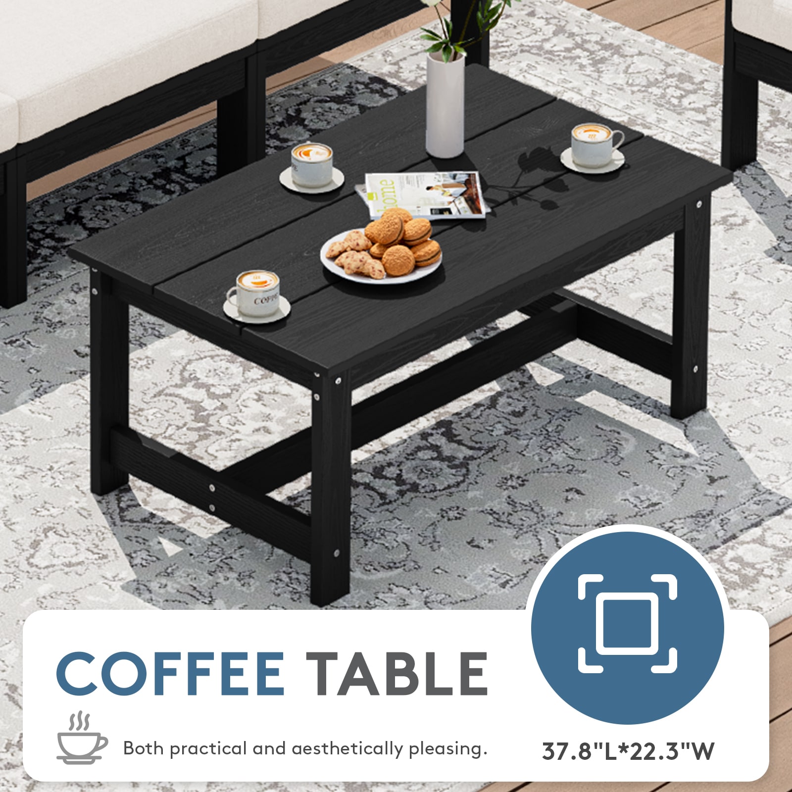 VOUA ZHSF04-BK Patio-Conversation-Sets - View #4