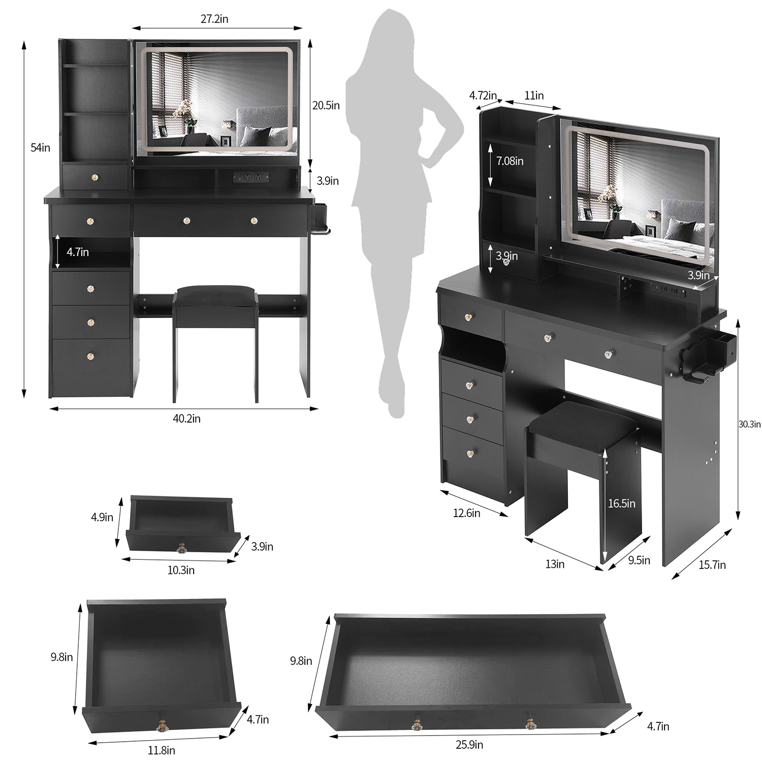 GZMR GZ-CE24321 Bedroom-Vanities - View #10