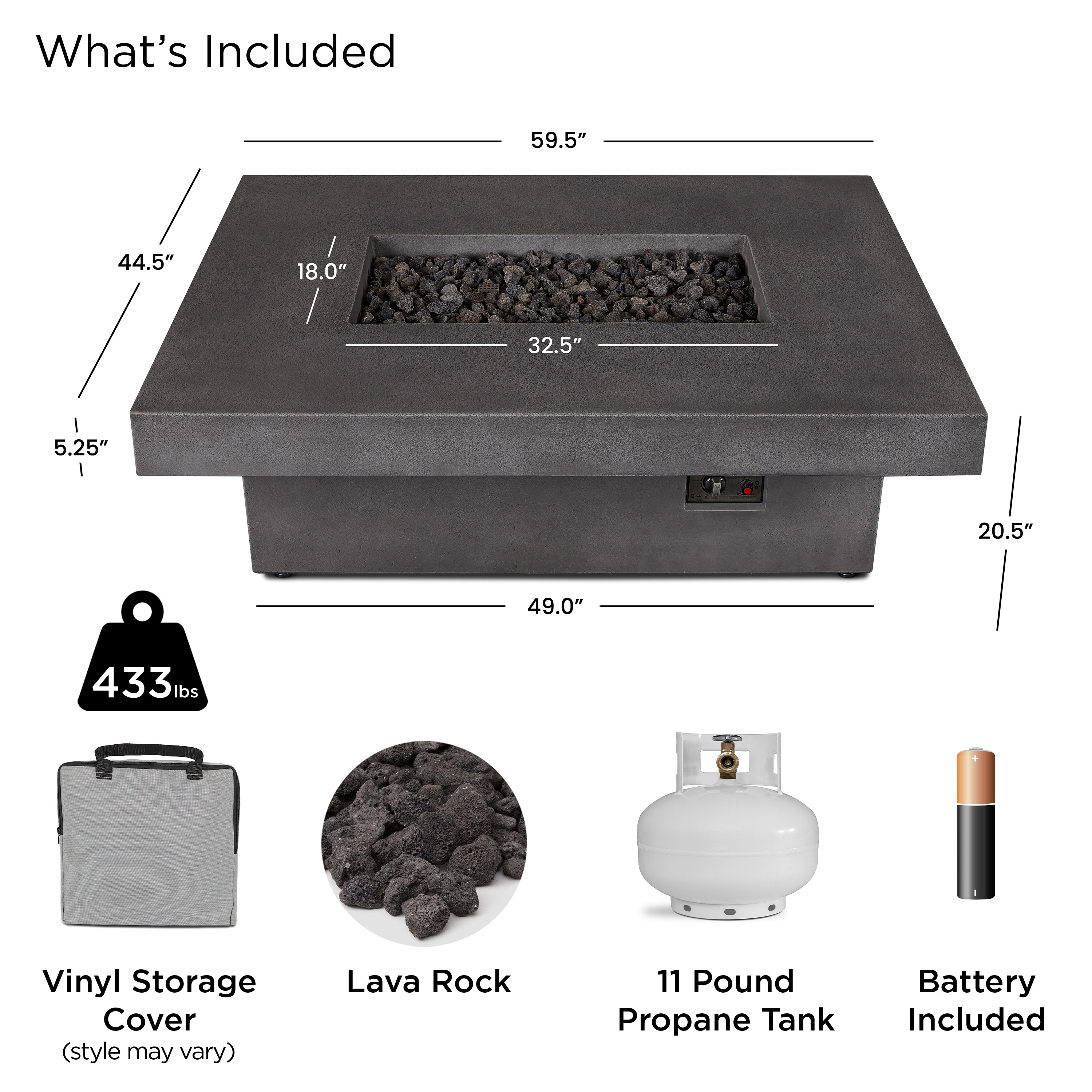 Jensen Co. 1586LP-SMK Outdoor-Gas-Firepits - View #6