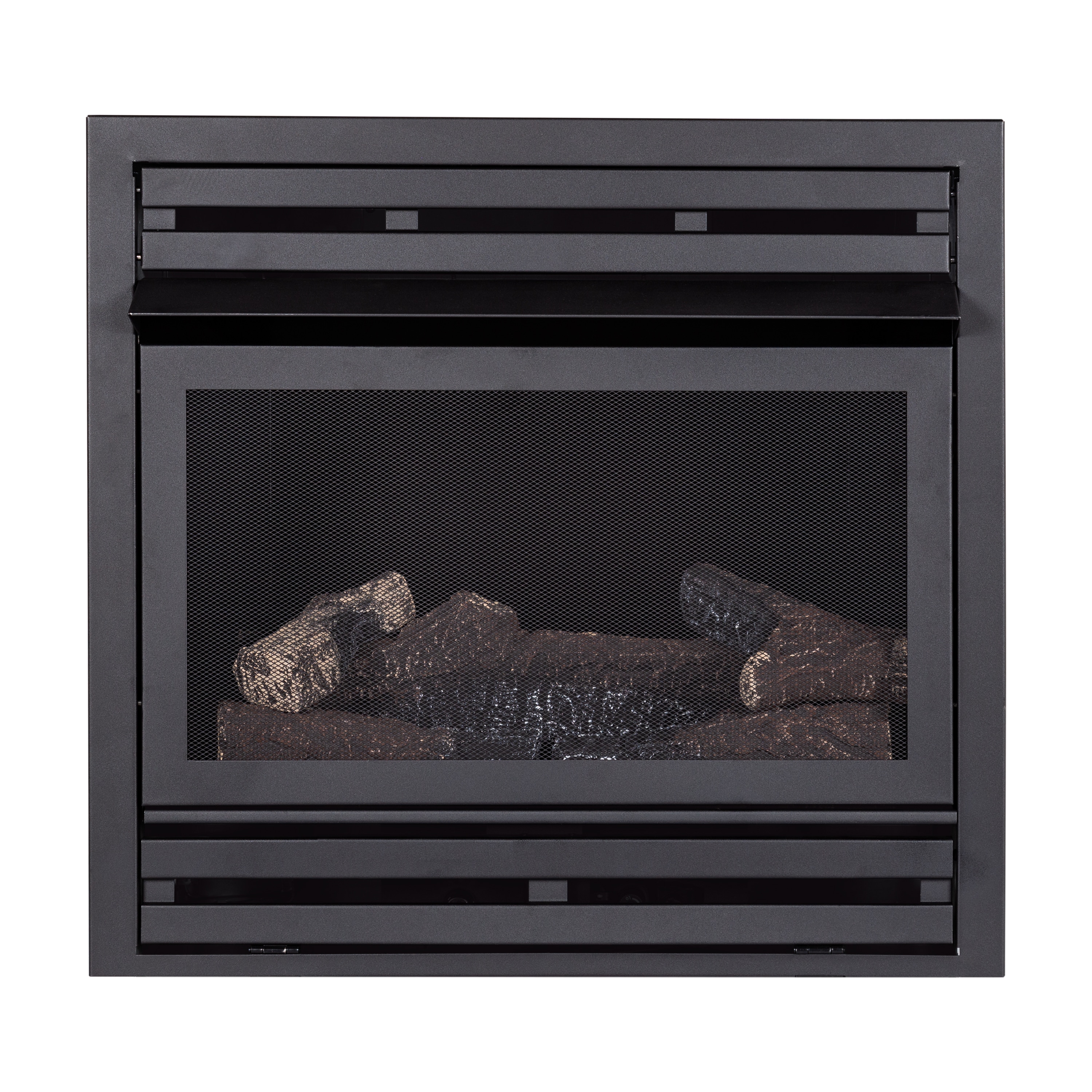 Pleasant Hearth 28.88-Inches W 27500 -BTU Black Vent-free Dual-Burner Gas Fireplace Insert #PHZCI28NG