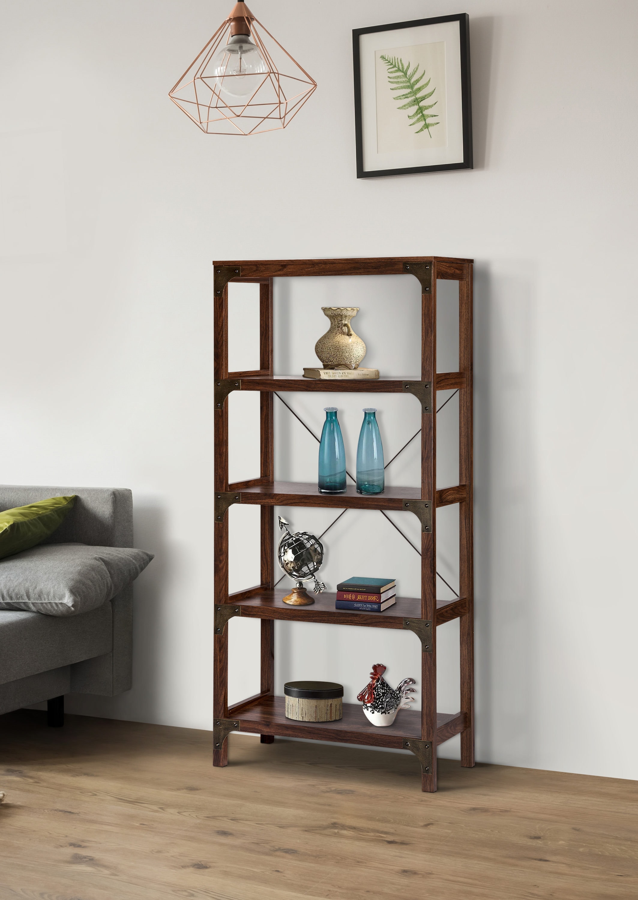Saint Birch SBLG3005BKWN bookcases - View #2