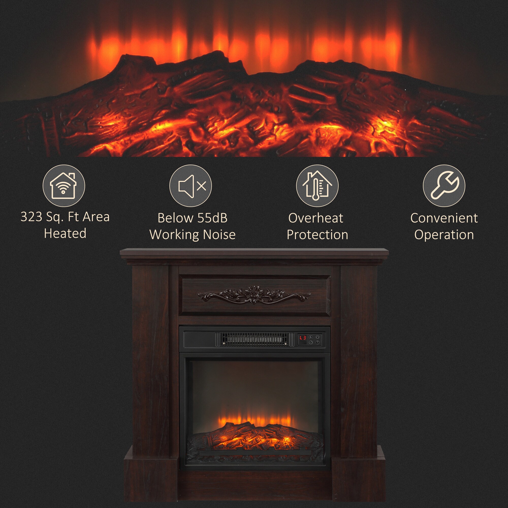 Bybafun YE7400027 Electric-Fireplaces - View #5