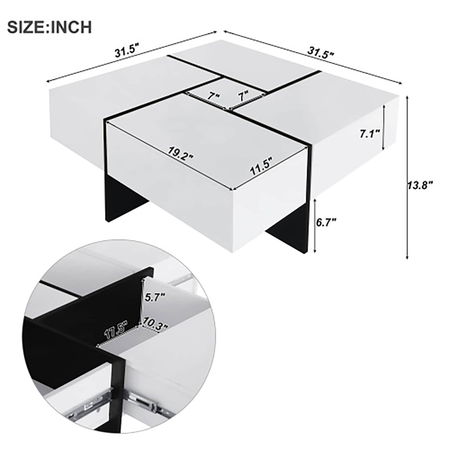 GZMR GM-WF382 Coffee-Tables - View #8