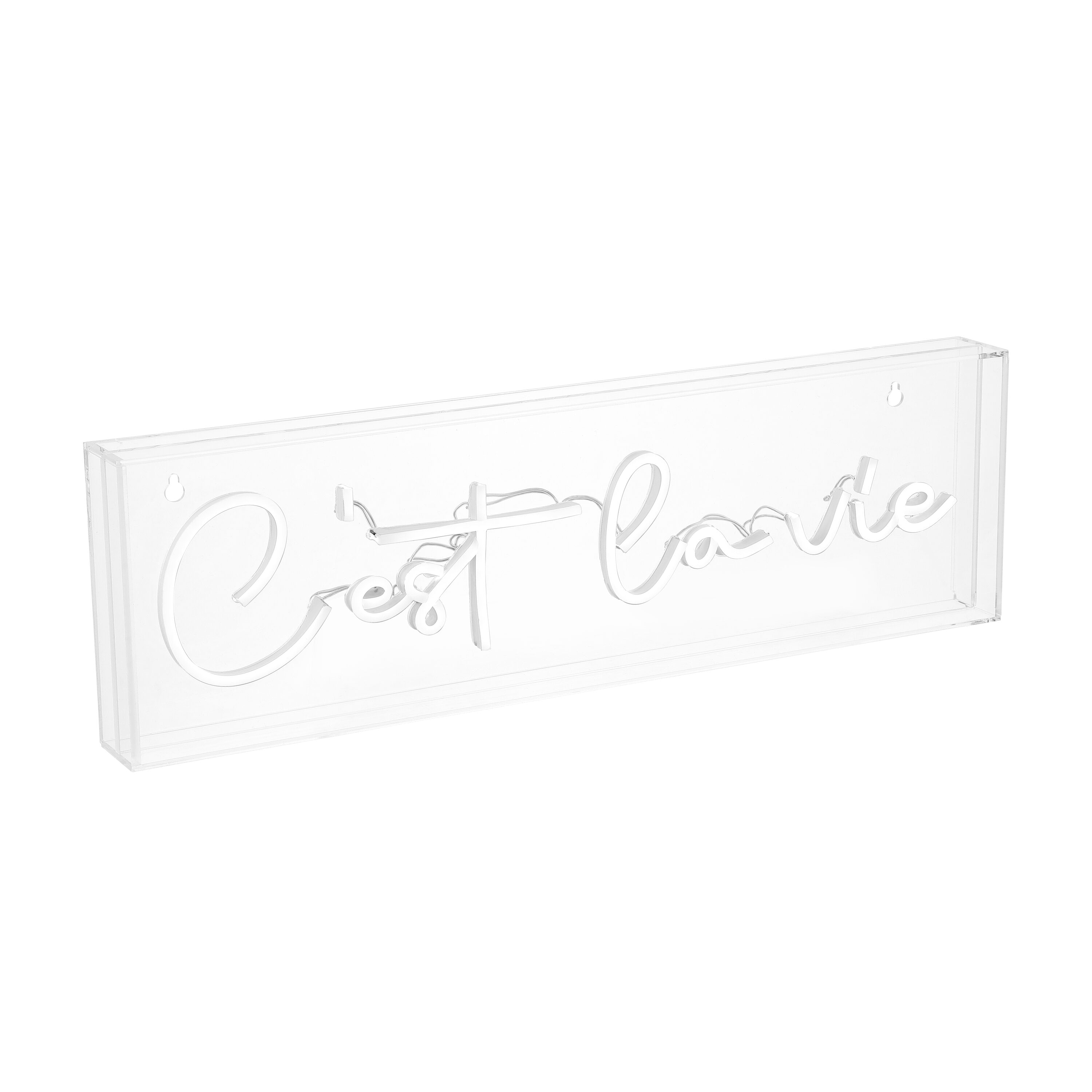 JONATHAN  Y NEN1021A C'est La Vie 6-Inches Constant Neon Cheers Lighted Sign