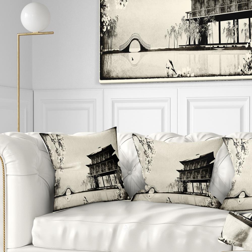 Designart CU7453-16-16 16-in x 16-in Beige Indoor Decorative Pillow