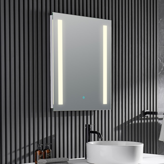 Anzzi Mantra 30 X 24 Frameless Led Bathroom Mirror Ba Lmdfv002wh, What Is Fog Free Mirror