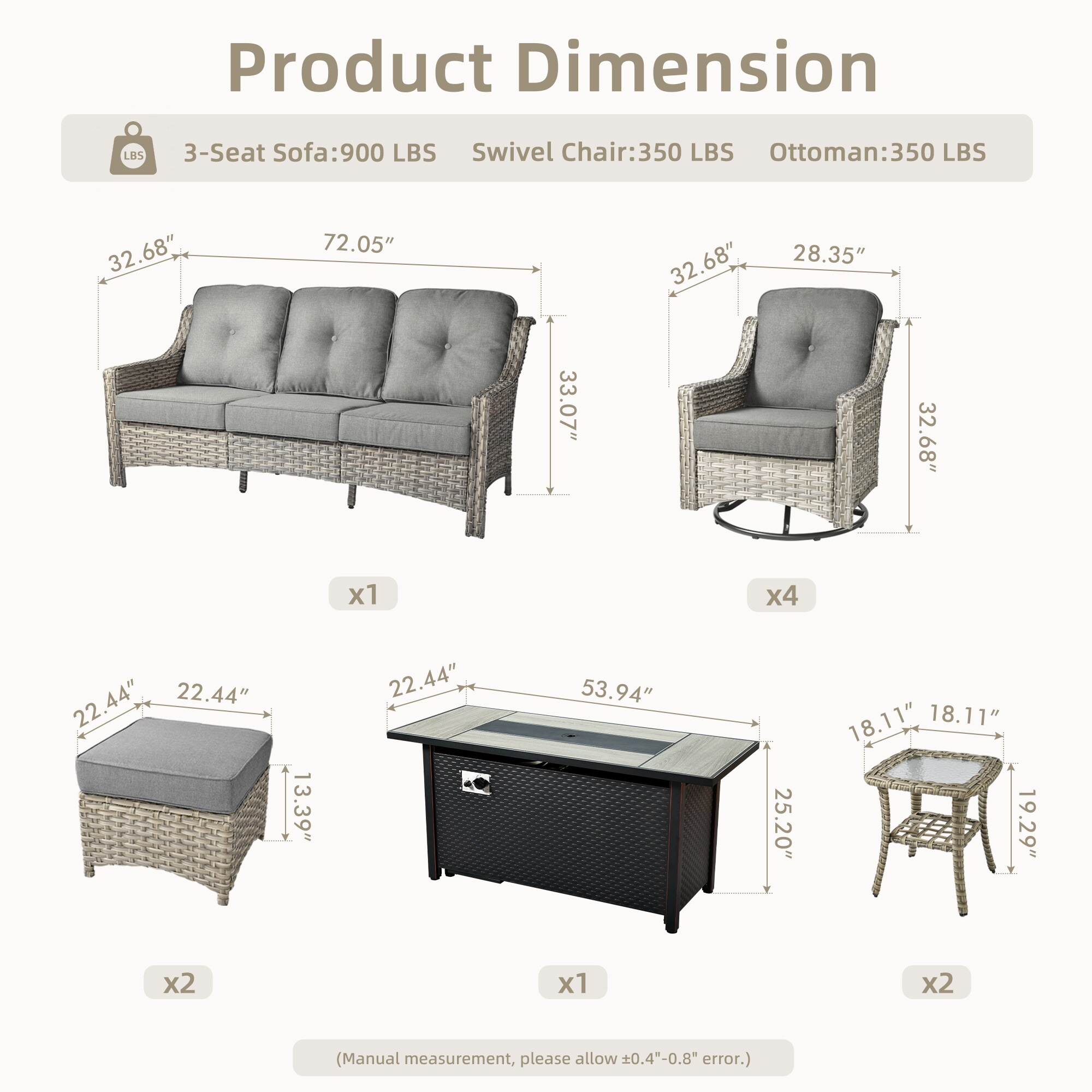 Ovios RFP5PD209Y Patio-Conversation-Sets - View #7