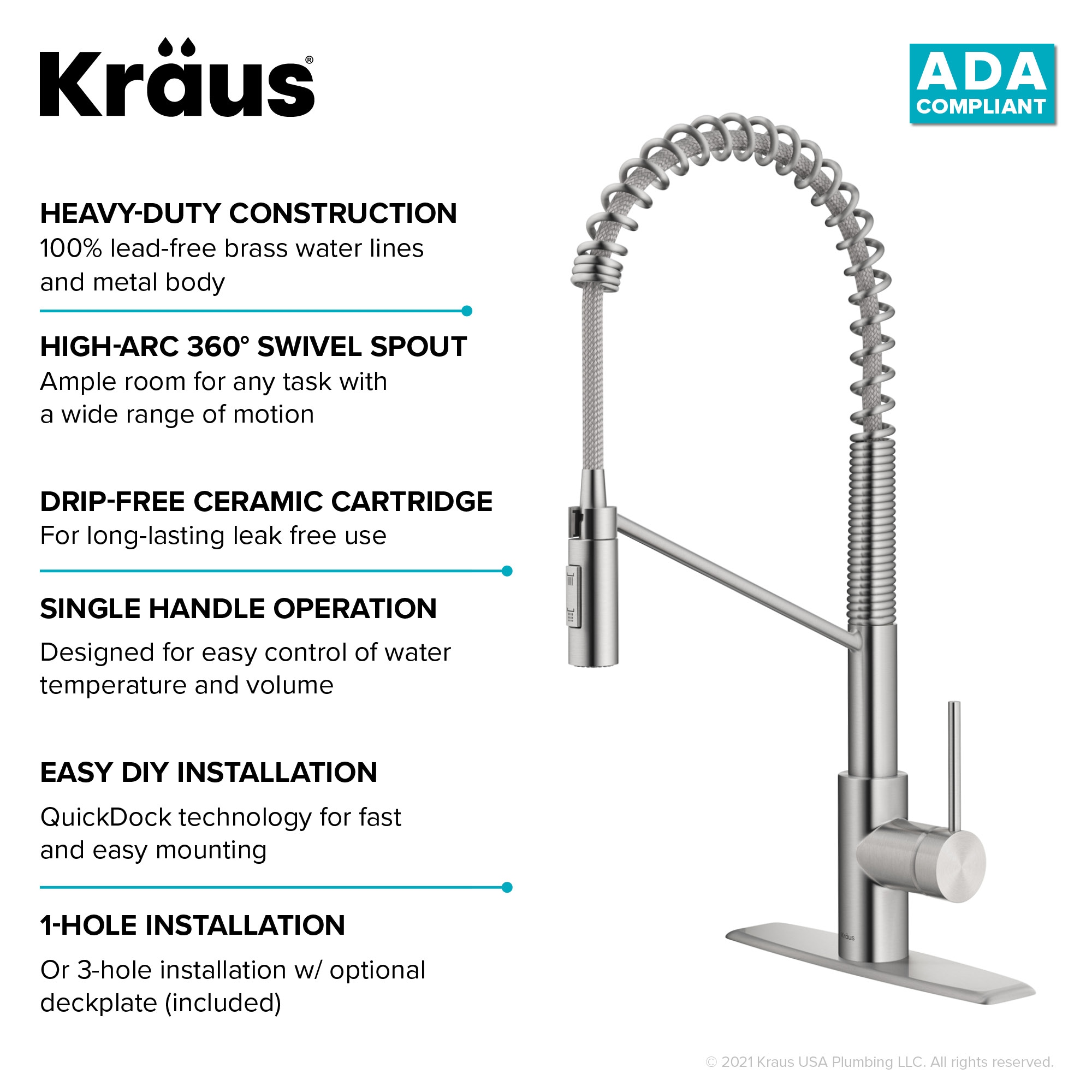 Kraus KPF-2631SFS Kitchen-Faucets - View #13