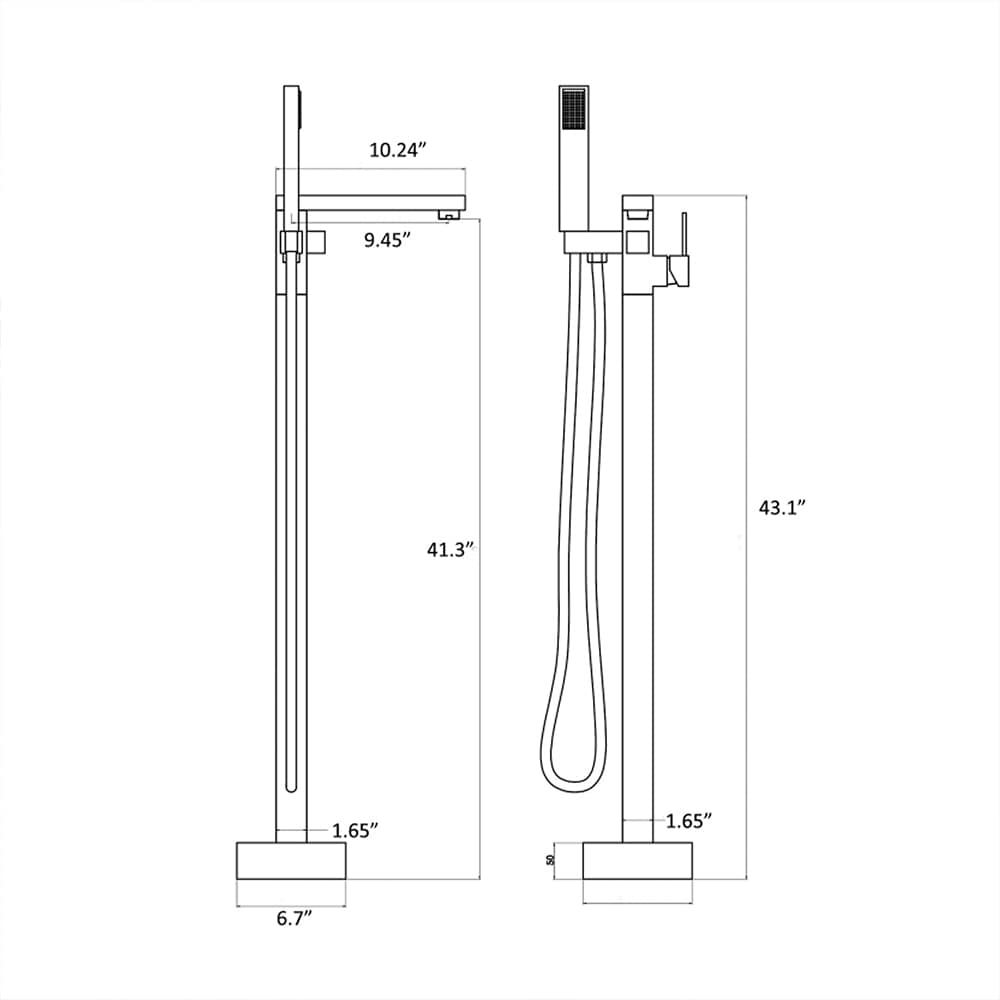 Topcraft FF011MB Roman-Tub-Faucets - View #6