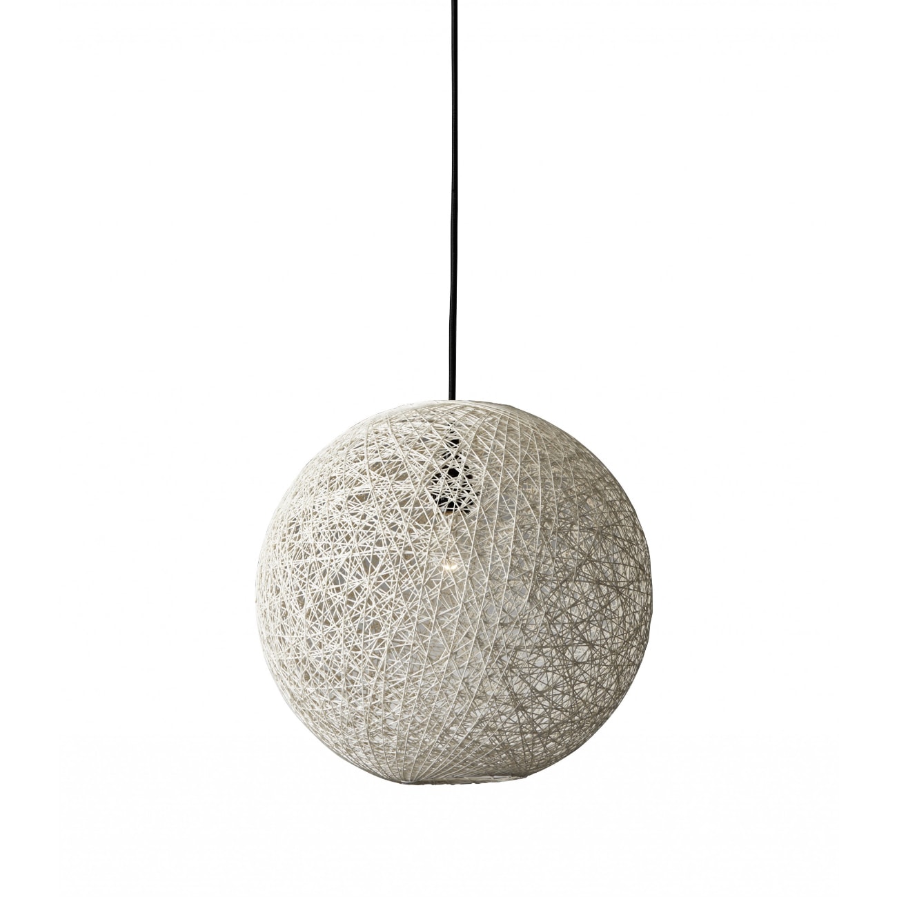 HomeRoots 4000372726 White Modern Globe Medium Hanging Pendant light