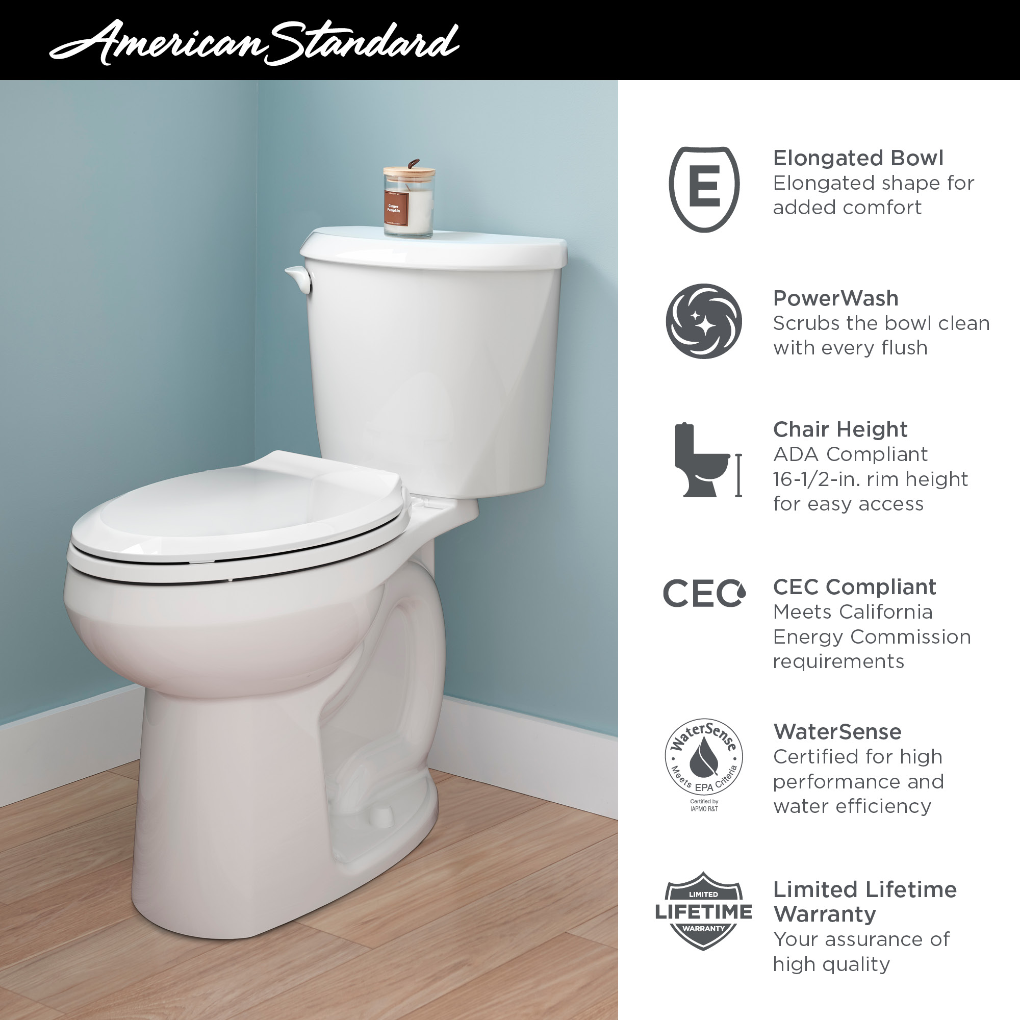 American Standard 250AA104.020 toilets - View #4