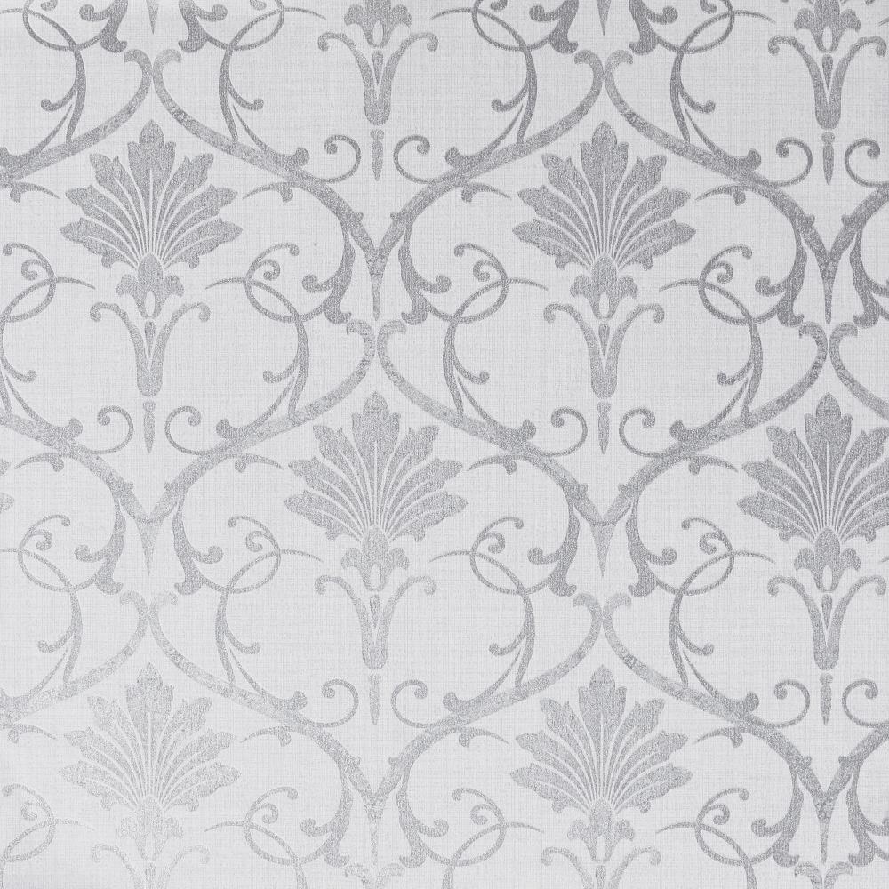 Arthouse Divine Damask Grey Non-Woven Peel and Stick Wallpaper in the