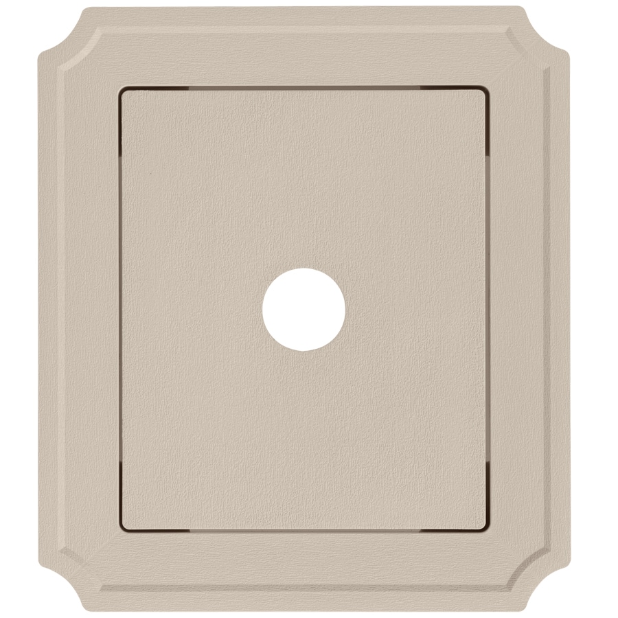 Ply Gem 191915 8.54-in x 7.52-in Beige Vinyl Universal Mounting Block
