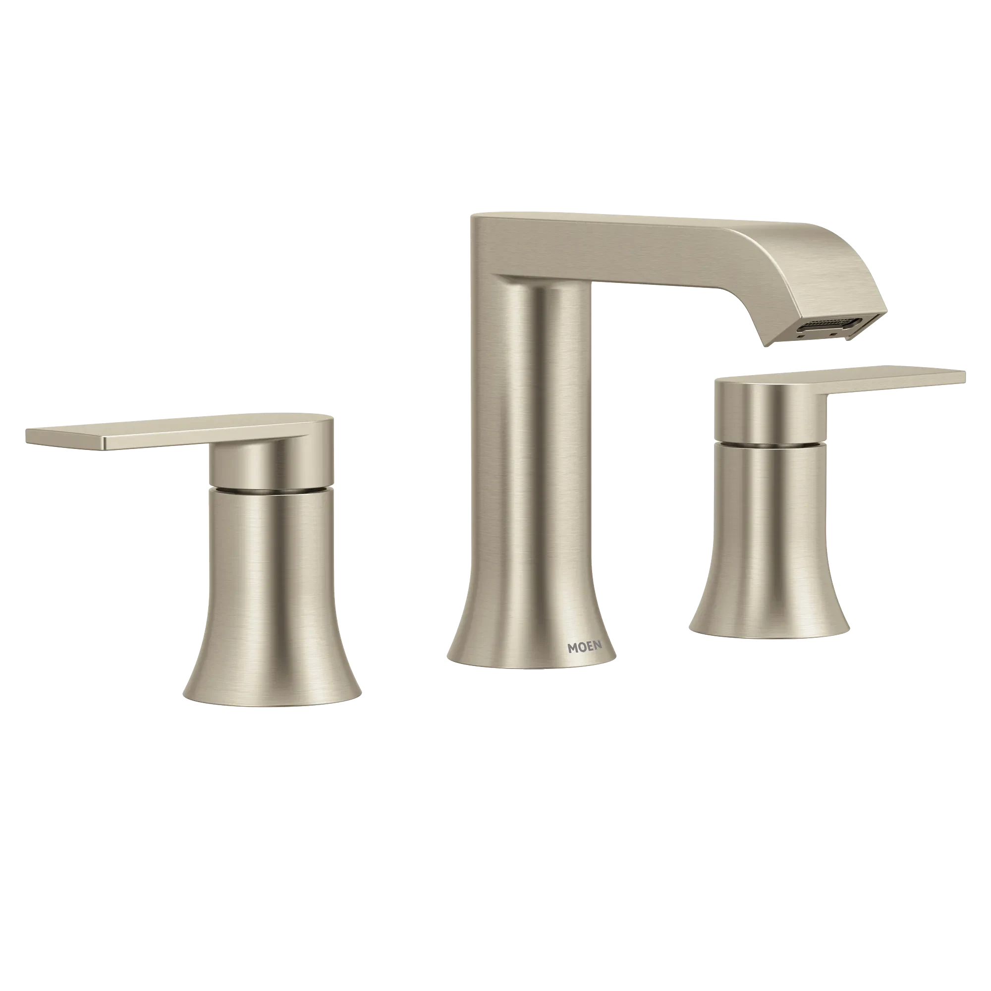 Moen Genta LX Two-Handle Widespread Bathroom Sink Faucet in Brushed Nickel