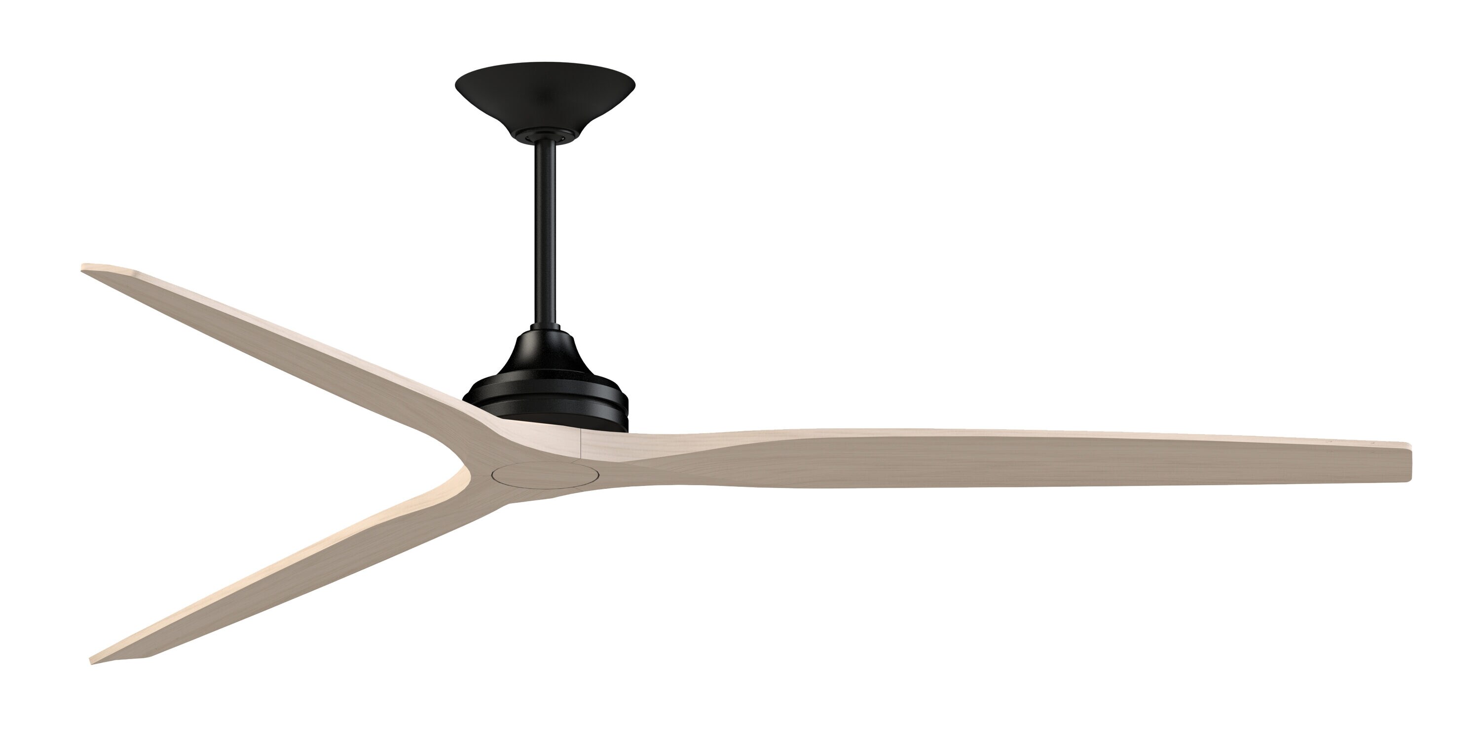 Fanimation FPD6721BBL-84WW Spitfire 84-in Outdoor Smart Black with White Washed Blades Propeller Ceiling Fan Light Kit Compatible - Remote Included ( 3 -Blade )