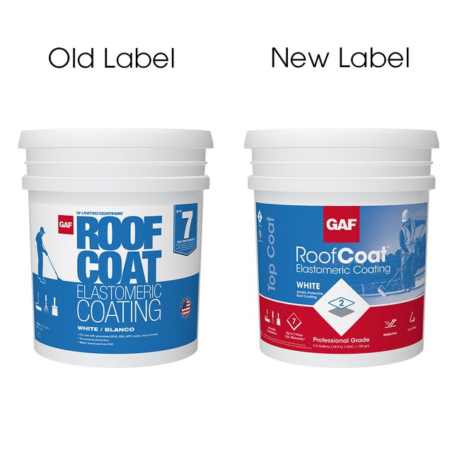 GAF Roof Coatings 5-Gallon Acrylic Reflective Roof Coating (7-Year Warranty) GAF Roof Coatings 5-Gallon Acrylic Reflective Roof Coating (7-Year Warranty)