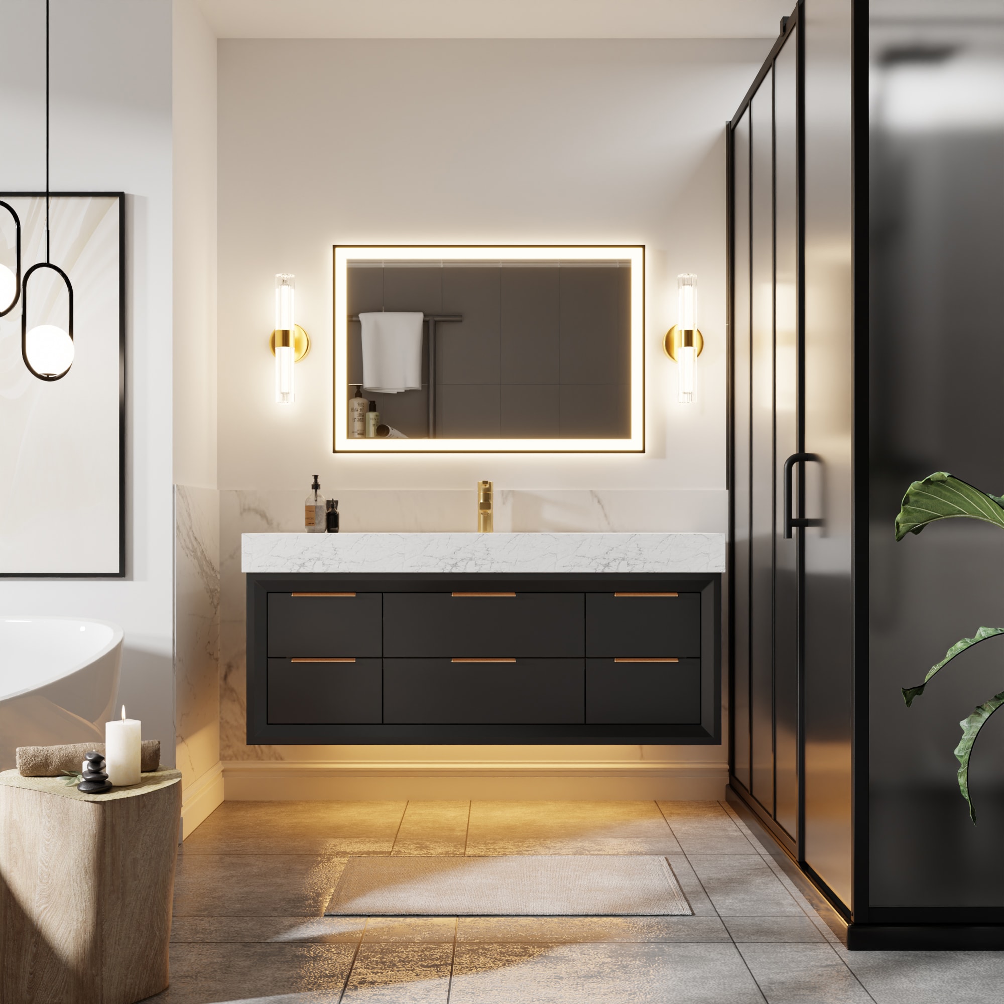 ExBrite XB4821V9BL Bath-Vanity-Combo - View #8