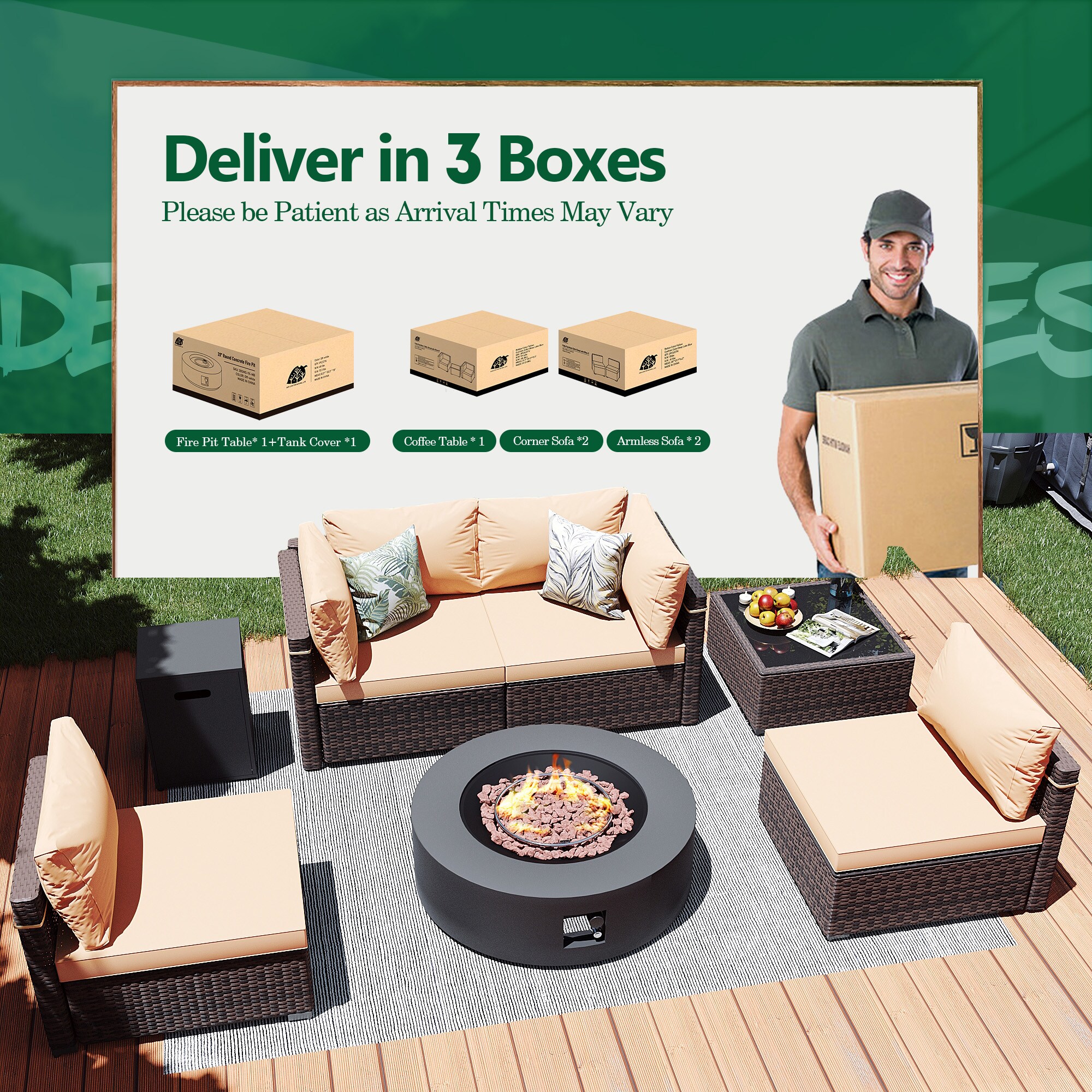 Patio Watcher LS-RT5-KD42DK-B1 Patio-Conversation-Sets - View #8