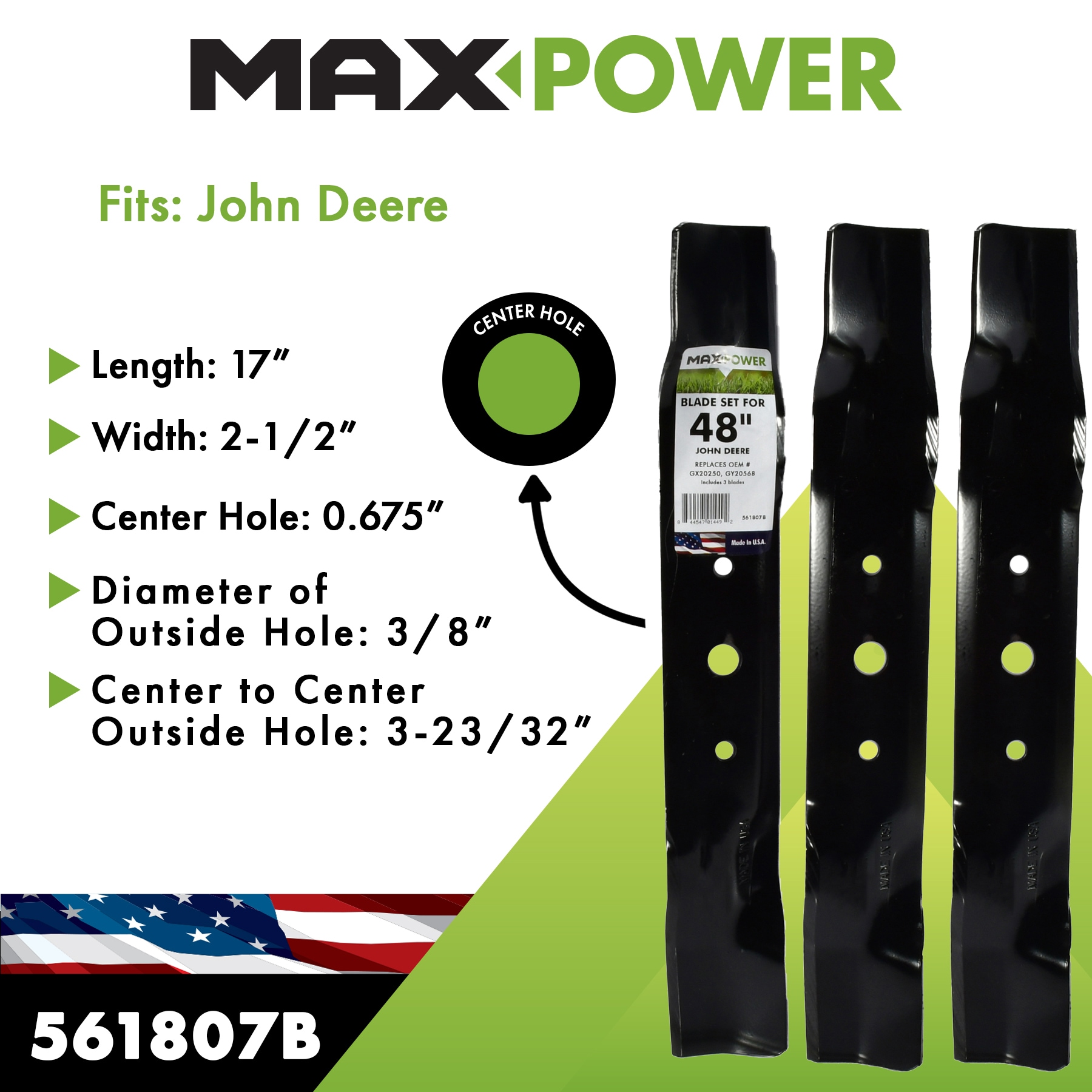 MaxPower 561807B Ope-Mower-Blades - View #2