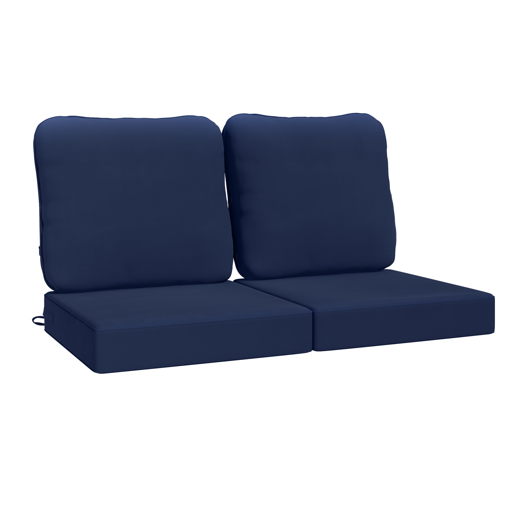 AAAAAcessories DL-SFZD-NA-2 Sofa Cushion 24-in x 24-in 2 -Piece Blue Patio sofa cushion