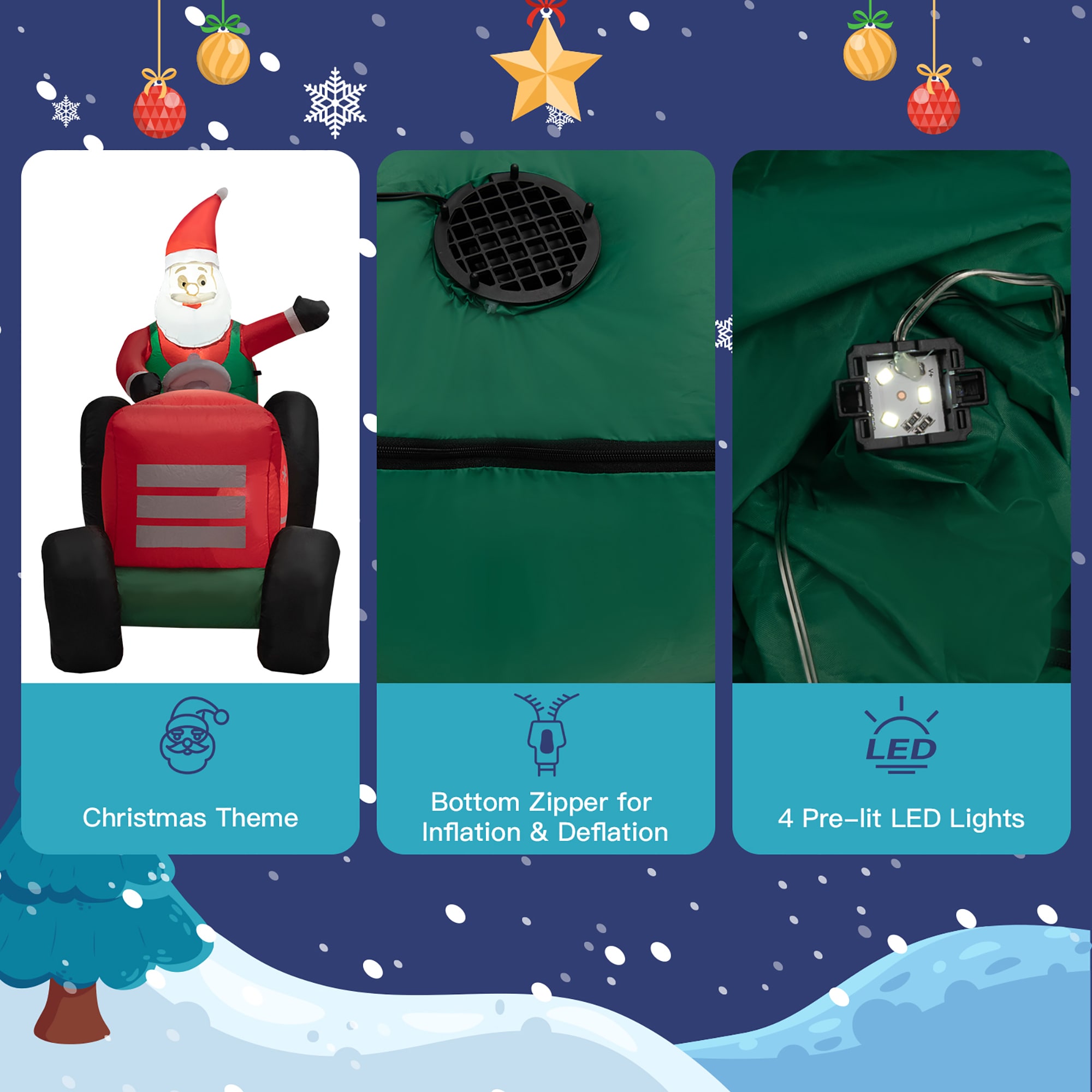Costway LWS00694 Christmas-Inflatables - View #4