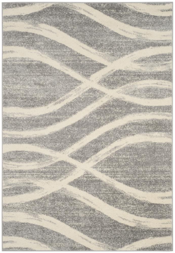 Safavieh ADR125B-4 Adirondack Rosten 4 x 6 (ft) Loomed Polypropylene Gray/Cream Rectangular Indoor Abstract Lodge Area rug