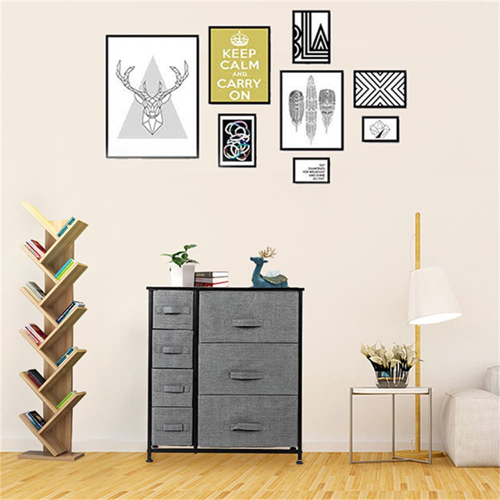 Winado 972373063770 25-in W x 27.75-in H Grey Wood Modern End Table Assembly Required