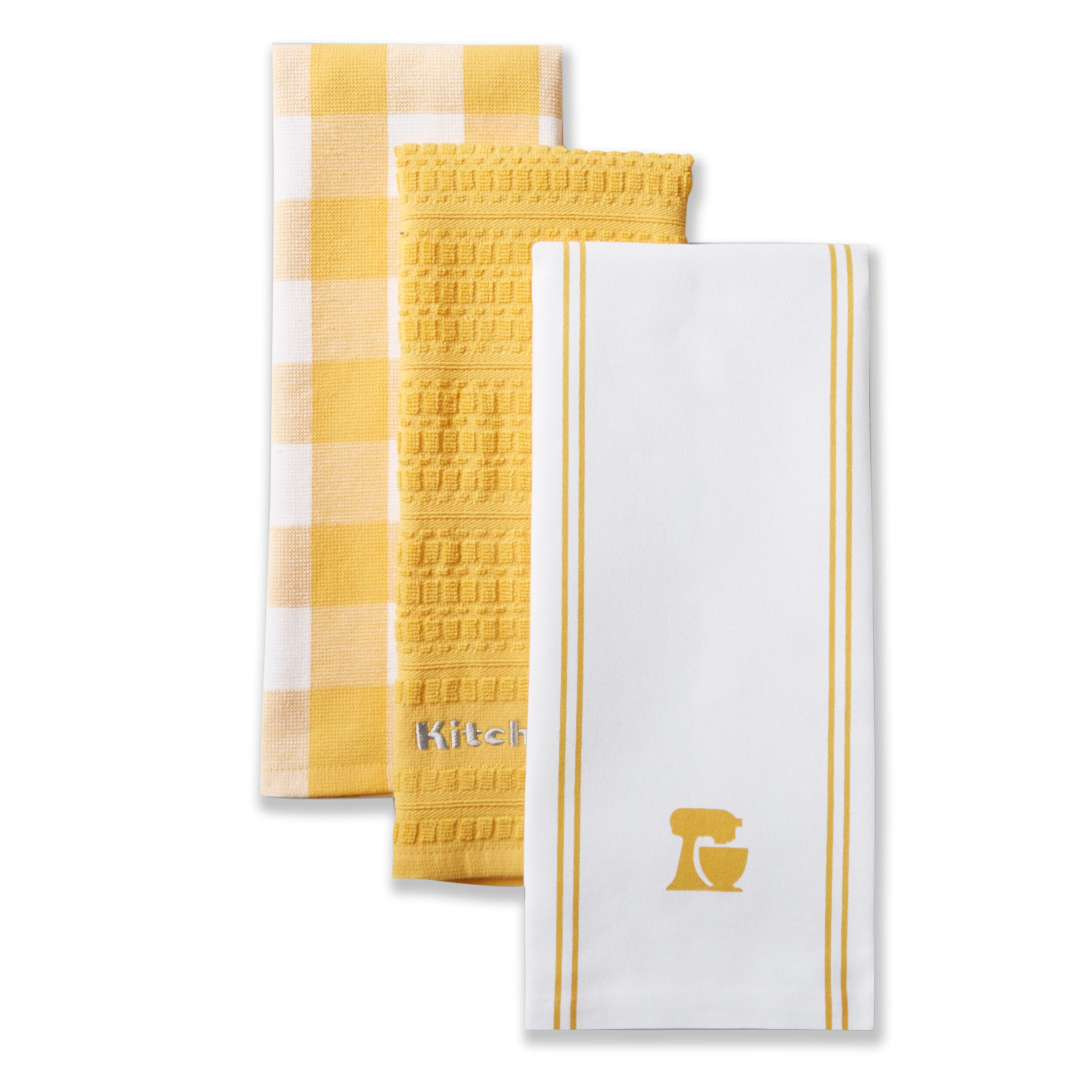 KitchenAid 3-Pack Cotton Plaid Any Occasion Kitchen Towel Set in the Kitchen  Towels department at