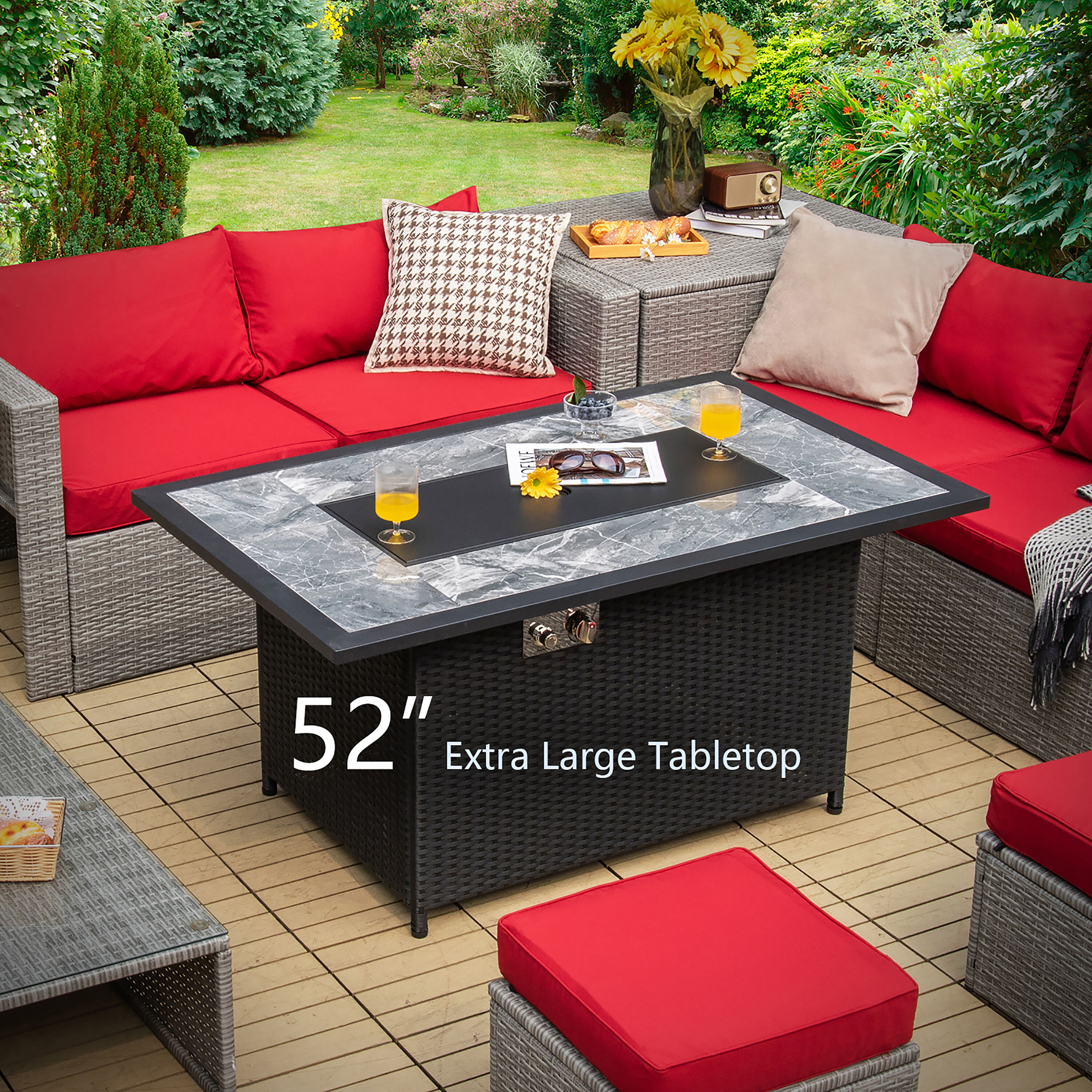 Costway NP10343DK Outdoor-Gas-Firepits - View #7