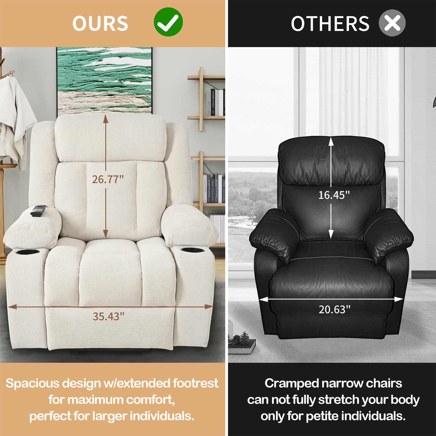 GZMR GZ-QN08BR recliners - View #7