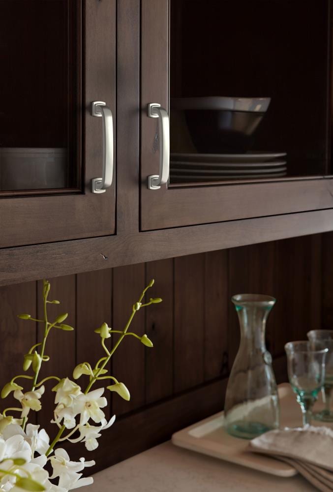 Satin Nickel Brushed Cabinet Bar Pull with Mounting Hardware