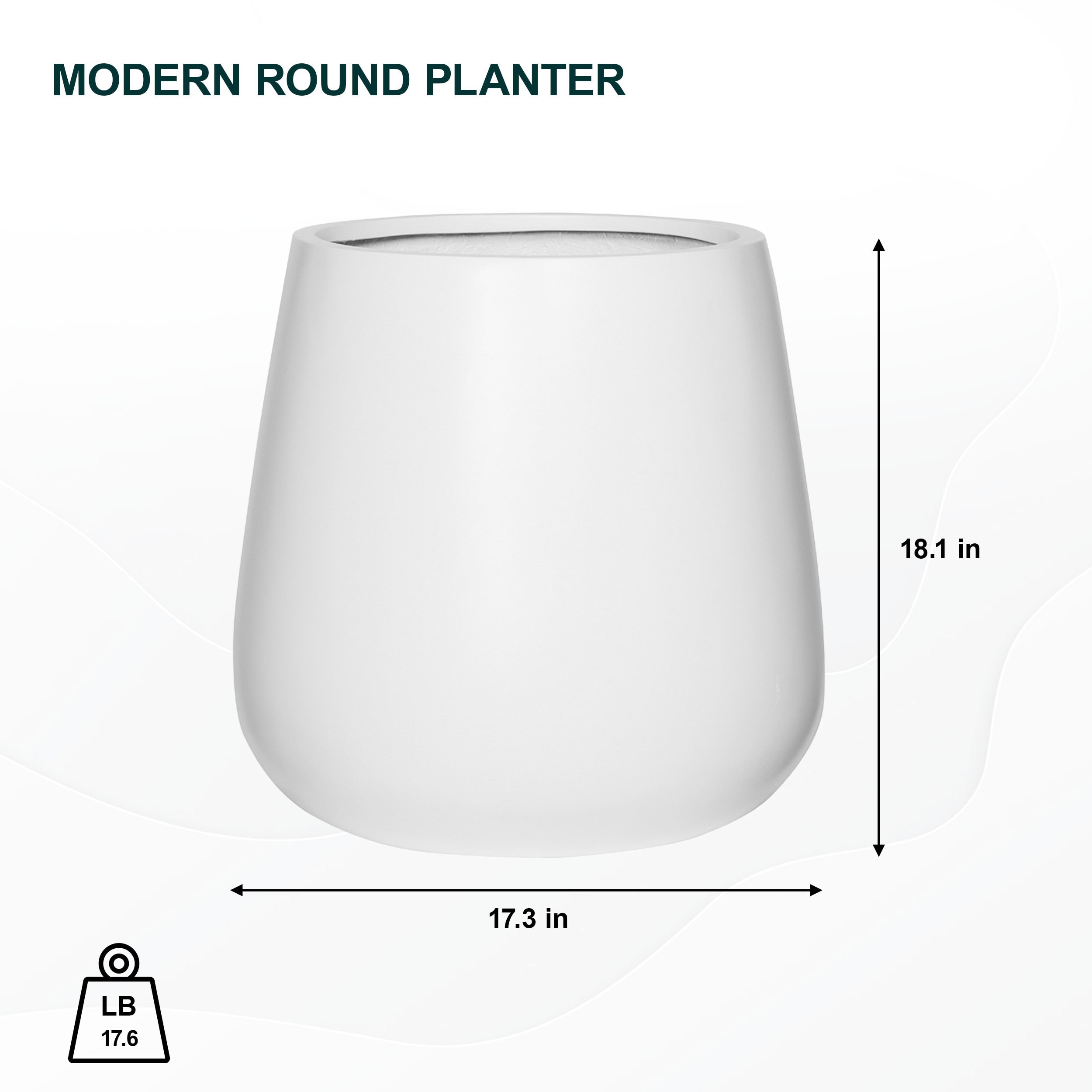 Pottery Pots E1042-46-MW Planter-Window-Box - View #5