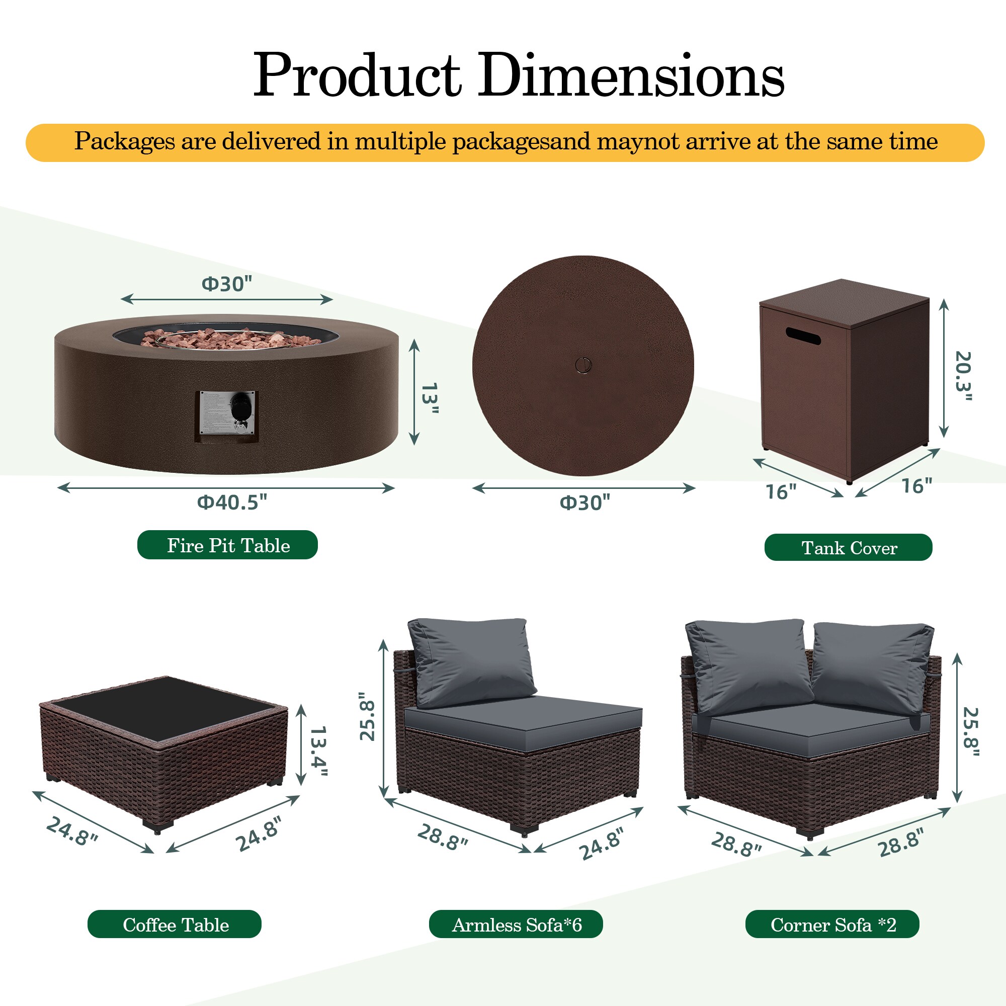 Patio Watcher LS-RT9-KD42BR-B3 Patio-Conversation-Sets - View #3